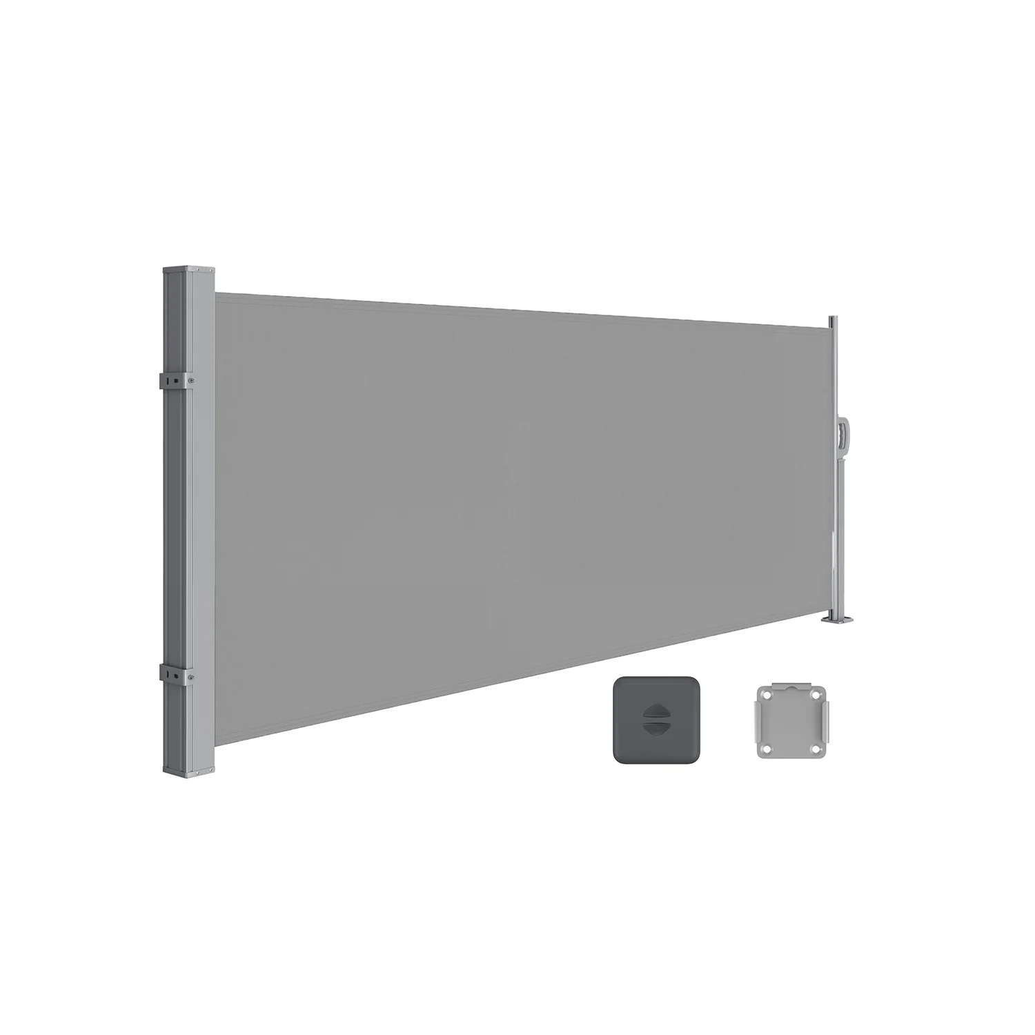 Toldo Lateral Acero Resistente Extensible para Balcón Terraza Jardín