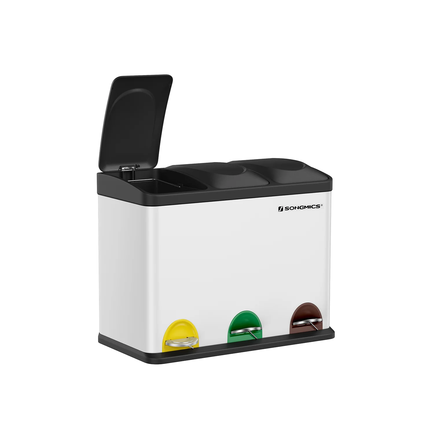 Cubo de basura de 3 x 15 L