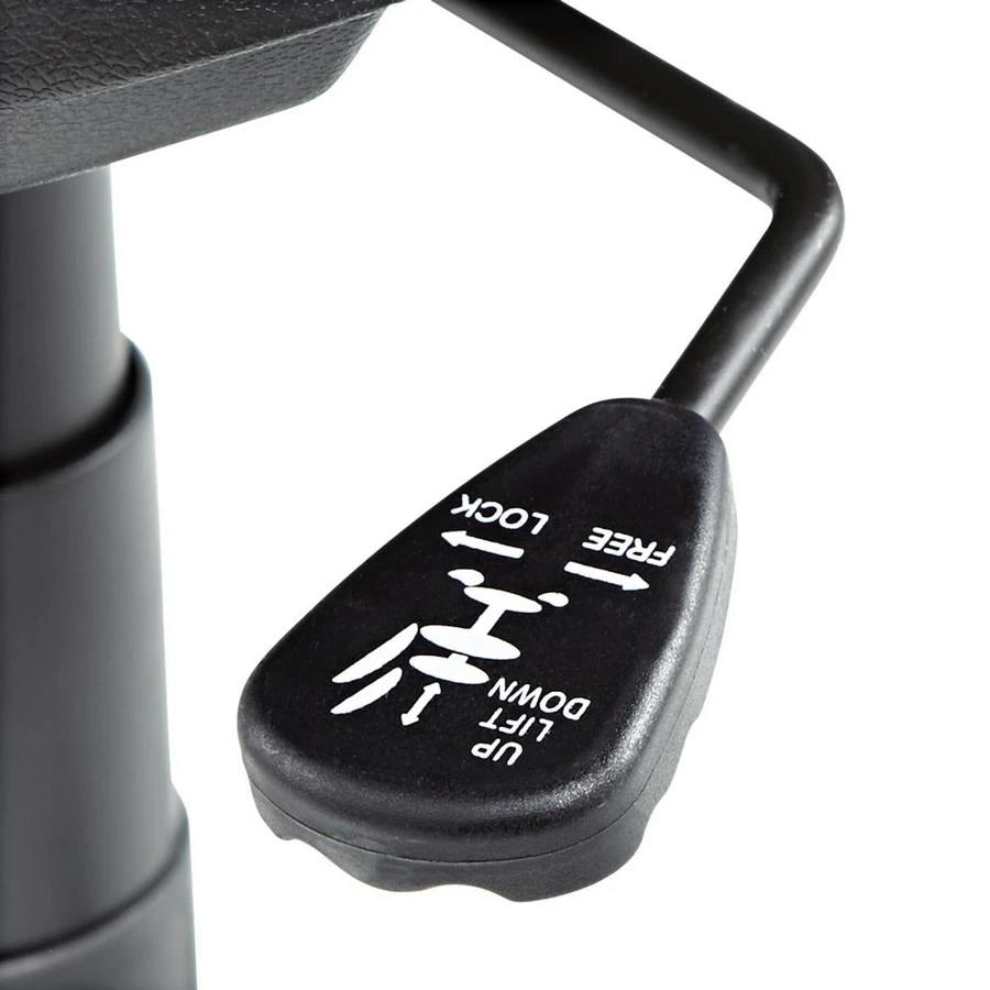 2025 Silla de trabajo giratoria/inclinable Alera Interval Series de cuero, negra