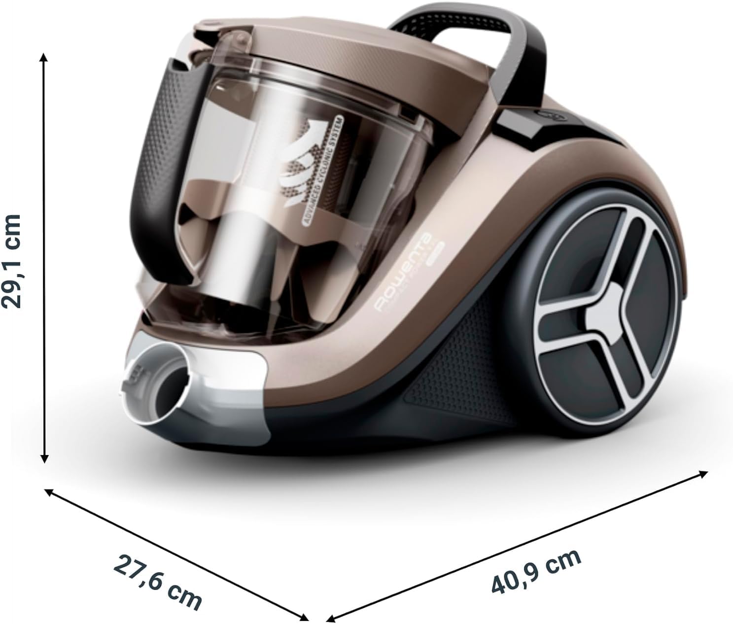 Rowenta Compact Power XXL Aspiradora sin Bolsa, Motor Eficiente Energéticamente de 900W, Filtración Ciclónica Avanzada, Depósito Extra Grande de 2.5L, Compacta, Kit Clásico, Modelo RO4B23