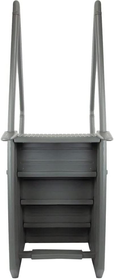 Escalones antideslizantes Aqua Select para piscinas elevadas | Azul | Para piscinas sobre tierra | Se pueden montar en terrazas de 48