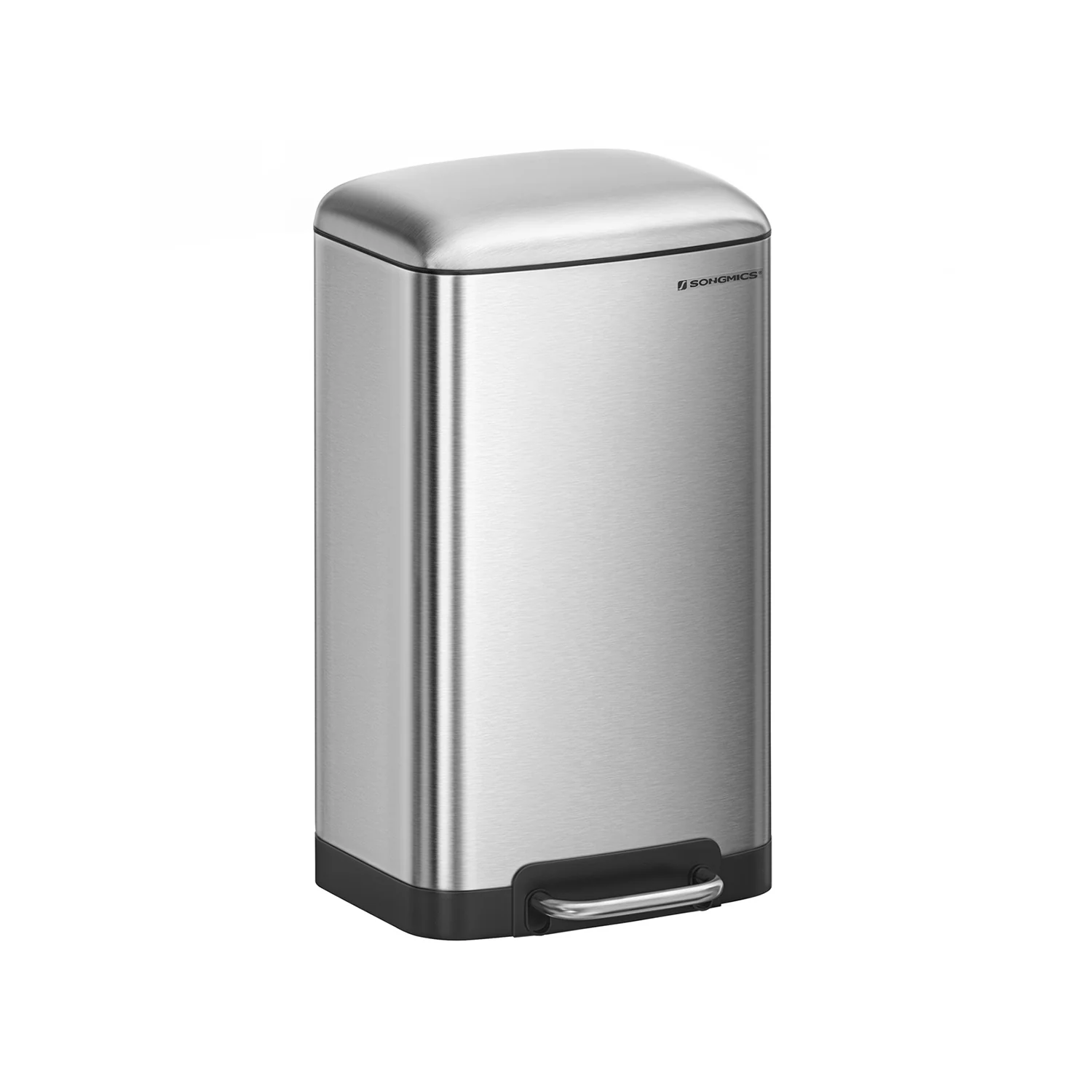 Cubo de Basura para la Cocina Pedal de Acero con Tapa y Cubo Interior