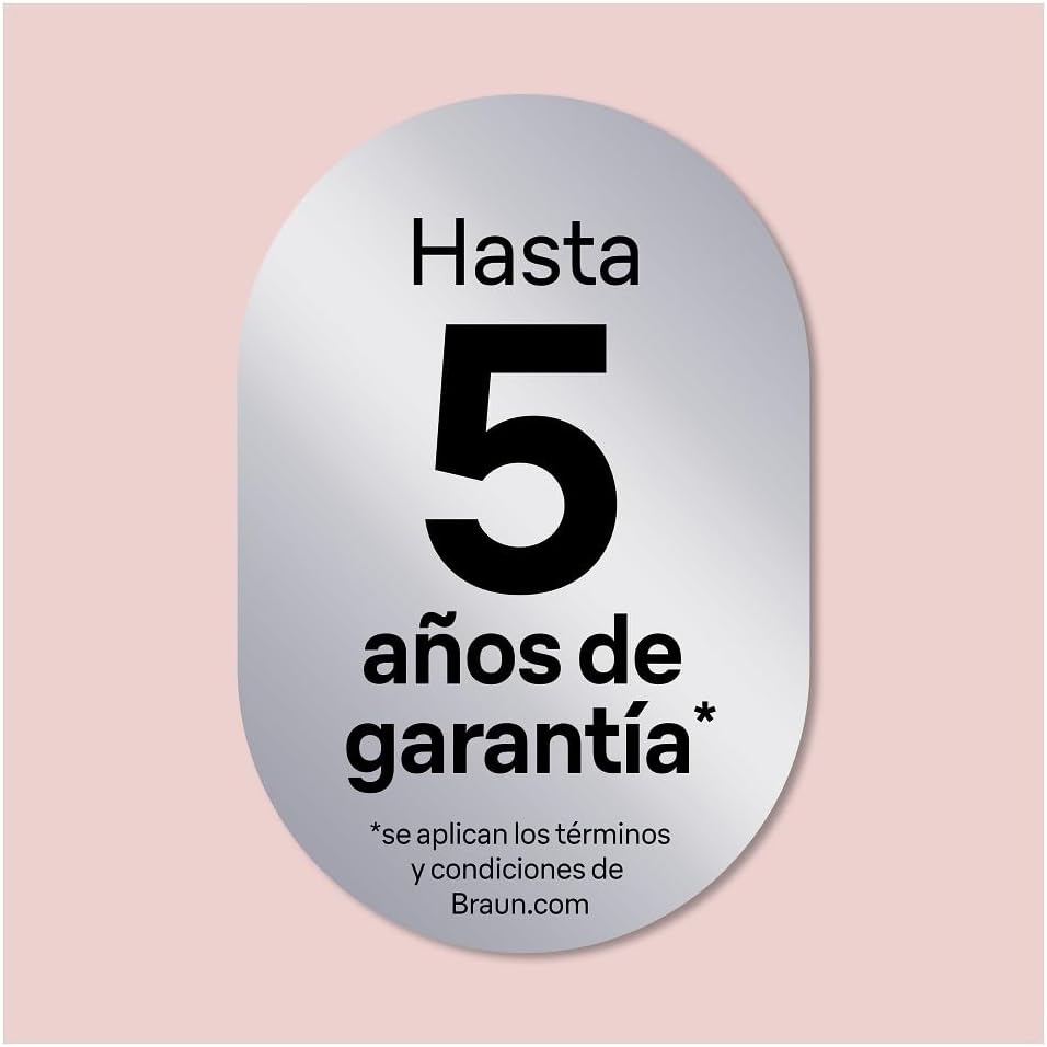 Braun Silk-épil 7, Depiladora Eléctrica para una Fácil Eliminación del Vello, Piel Suave y Duradera, Modelo 7-210, Blanco/Flamenco