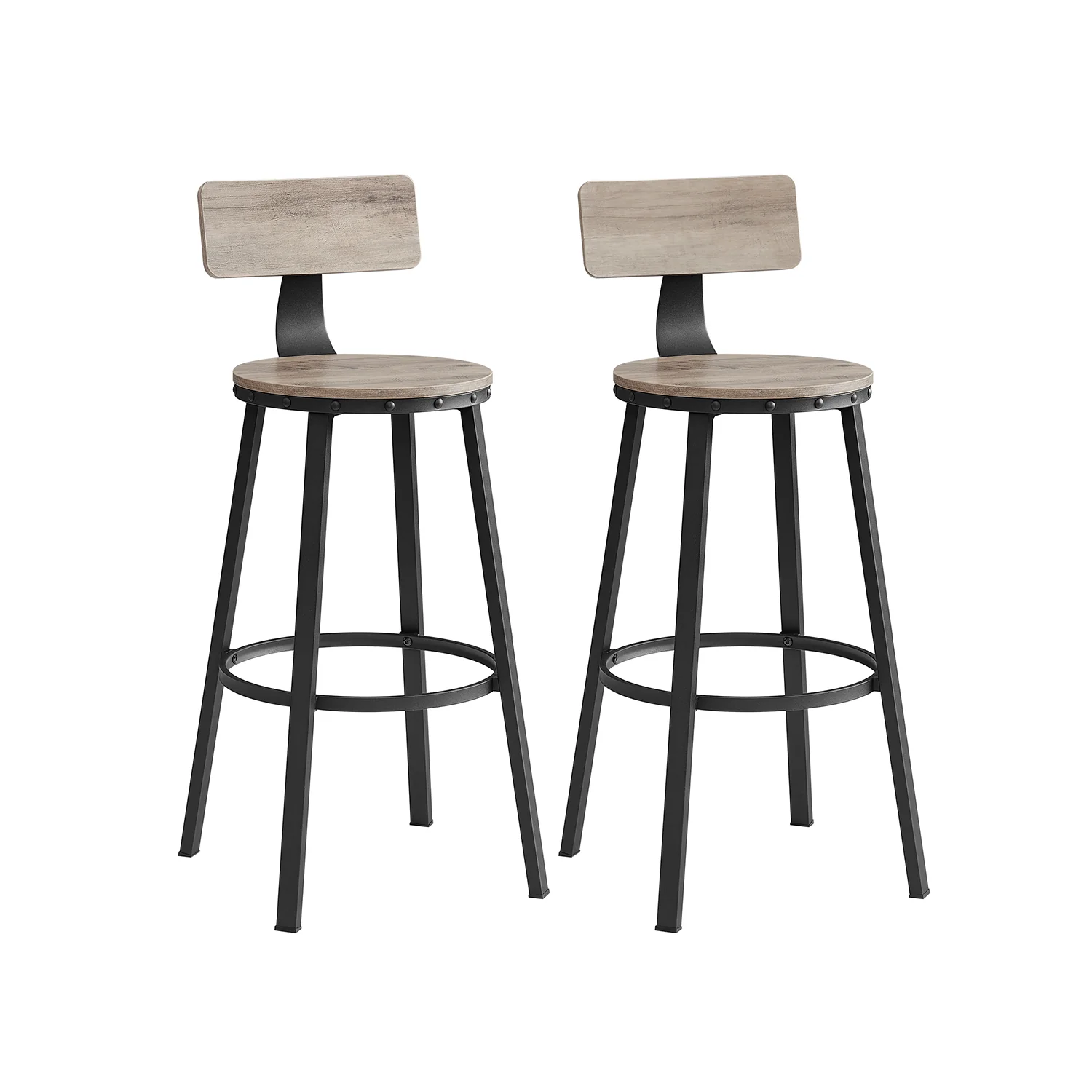 2 Taburetes Altos Estilo Industrial