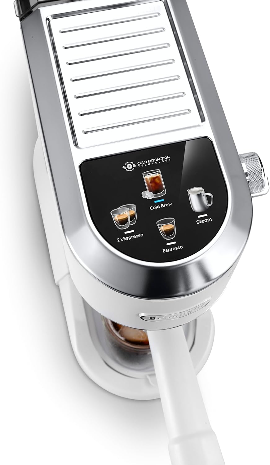 De'Longhi Dedica – Cafetera de Bomba de Acero Inoxidable para Café Molido o Monodosis, Espresso y Capuchino, Depósito de 1.3 Litros, Sistema Antigoteo, Modelo EC685.M, Color Metal