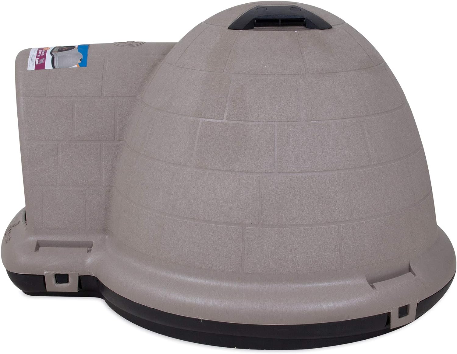 2025 Petmate Indigo Casa para Perros (Casa Tipo Igloo, Hecha en EE. UU. con 90% de Materiales Reciclados, Refugio para Mascotas con Protección para Todo Clima) para Perros Extra Grandes - 90 a 125 libras, Hecha en EE. UU.