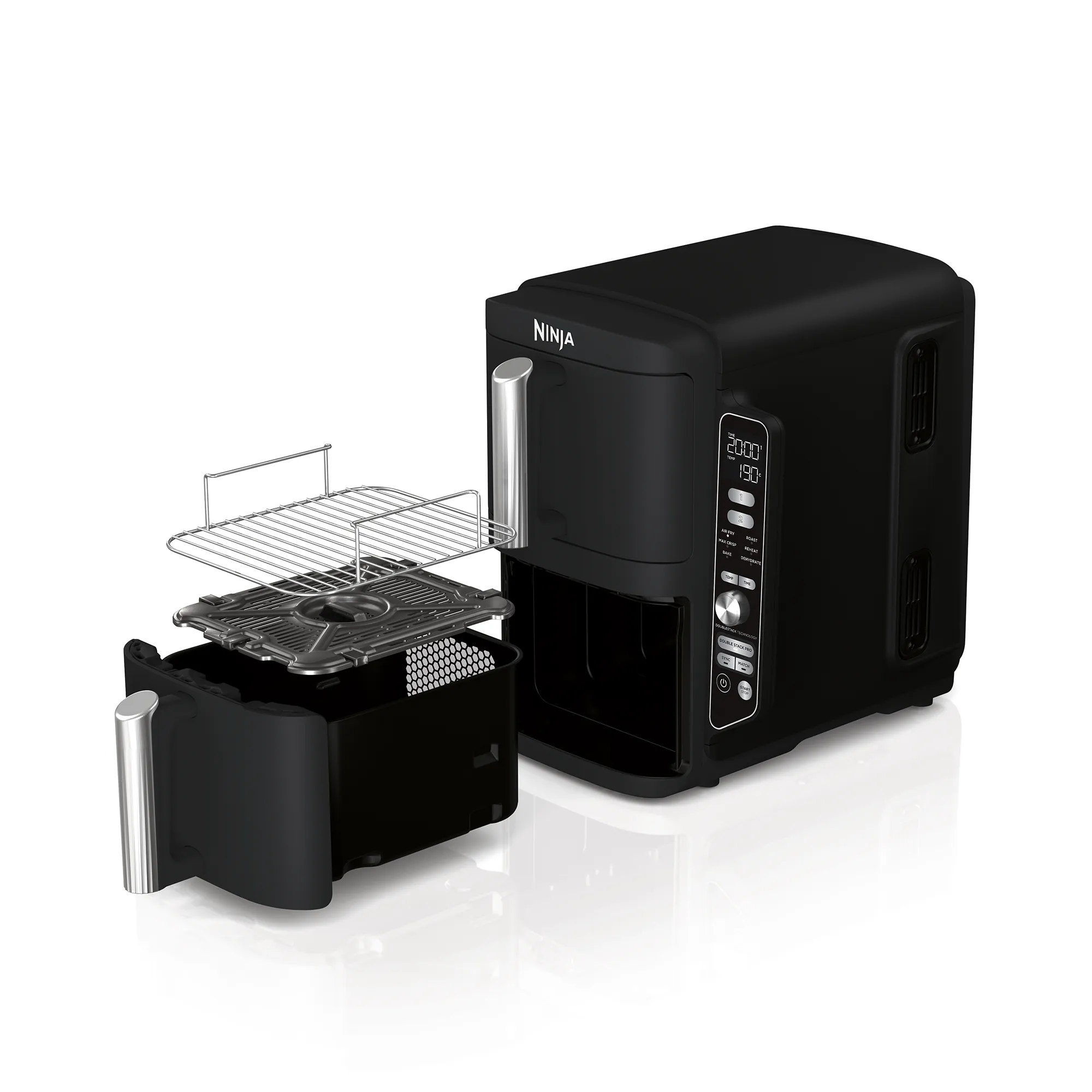 2025 Freidora de aire Ninja DoubleStack™ XXXL 9,5 L con 2 cajones