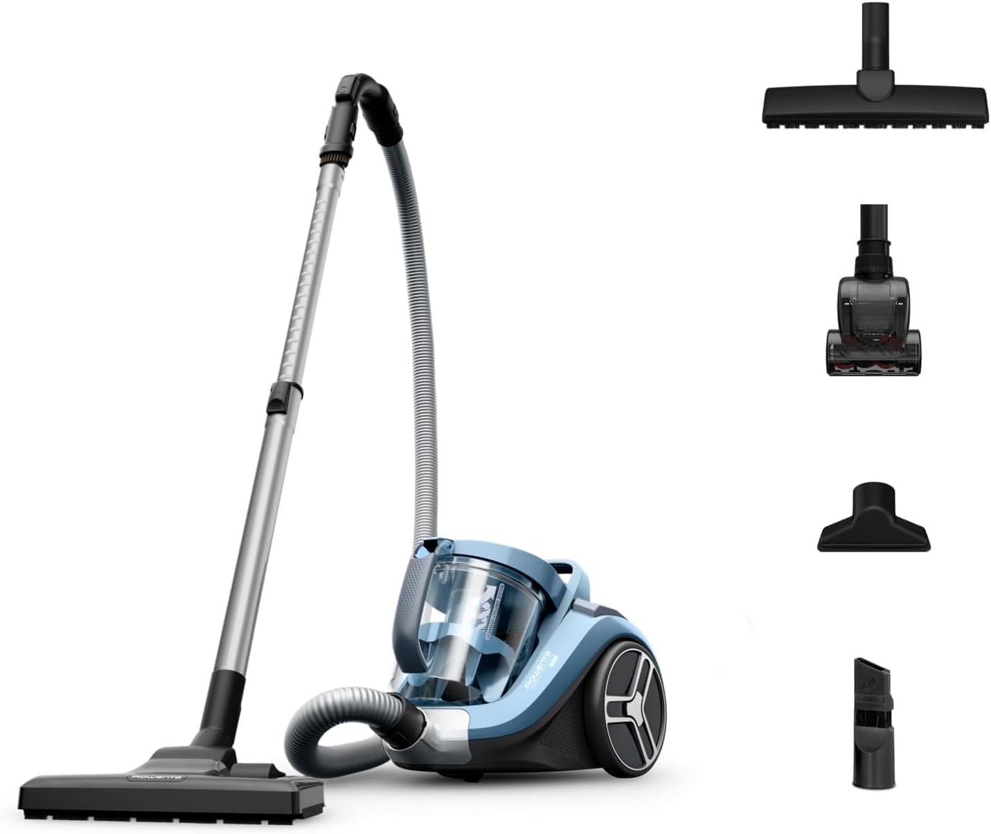 Rowenta Compact Power XXL Aspiradora sin Bolsa, Motor Eficiente Energéticamente de 900W, Filtración Ciclónica Avanzada, Depósito Extra Grande de 2.5L, Compacta, Kit Clásico, Modelo RO4B23
