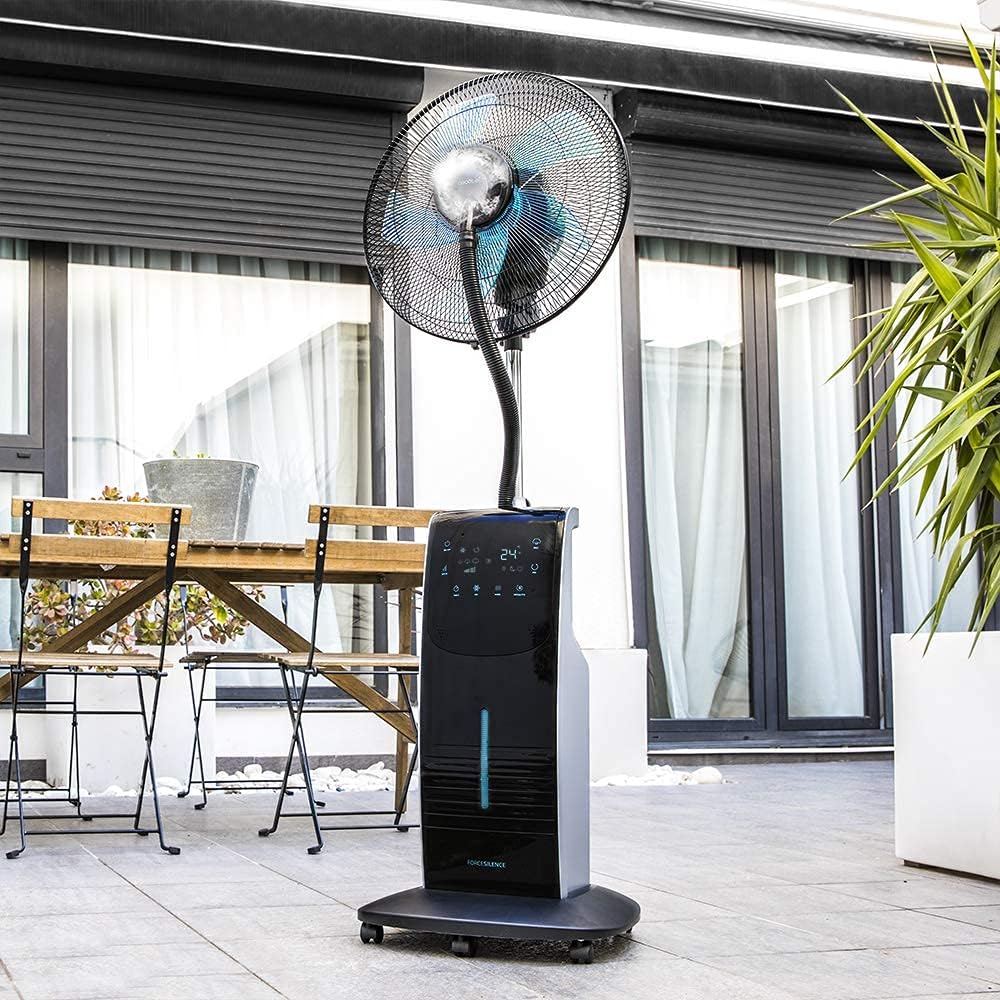 Ventilador con Nebulizador de Agua Fresca Cecotec EnergySilence 490 con Control Remoto, 90W, Diámetro 16