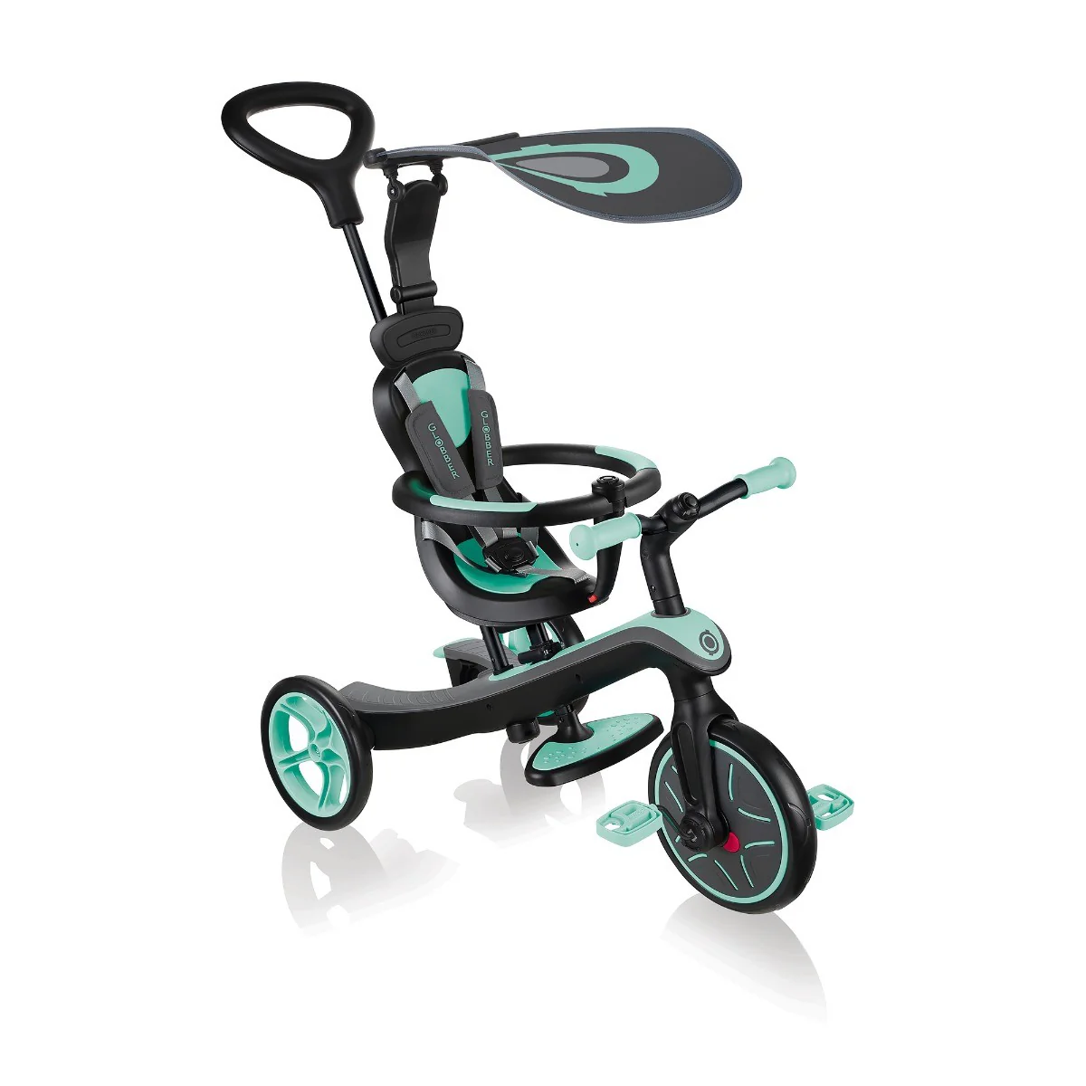 2025 Triciclo Evolutivo Infantil Globber EXPLORER 4 en 1 – De 10 Meses a Más de 5 Años