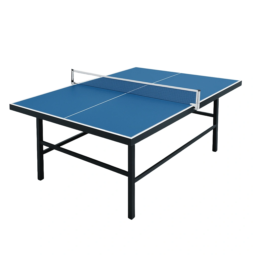 Mesa de ping pong de acero azul, apta para uso interior y exterior 274x152.5x76 cm