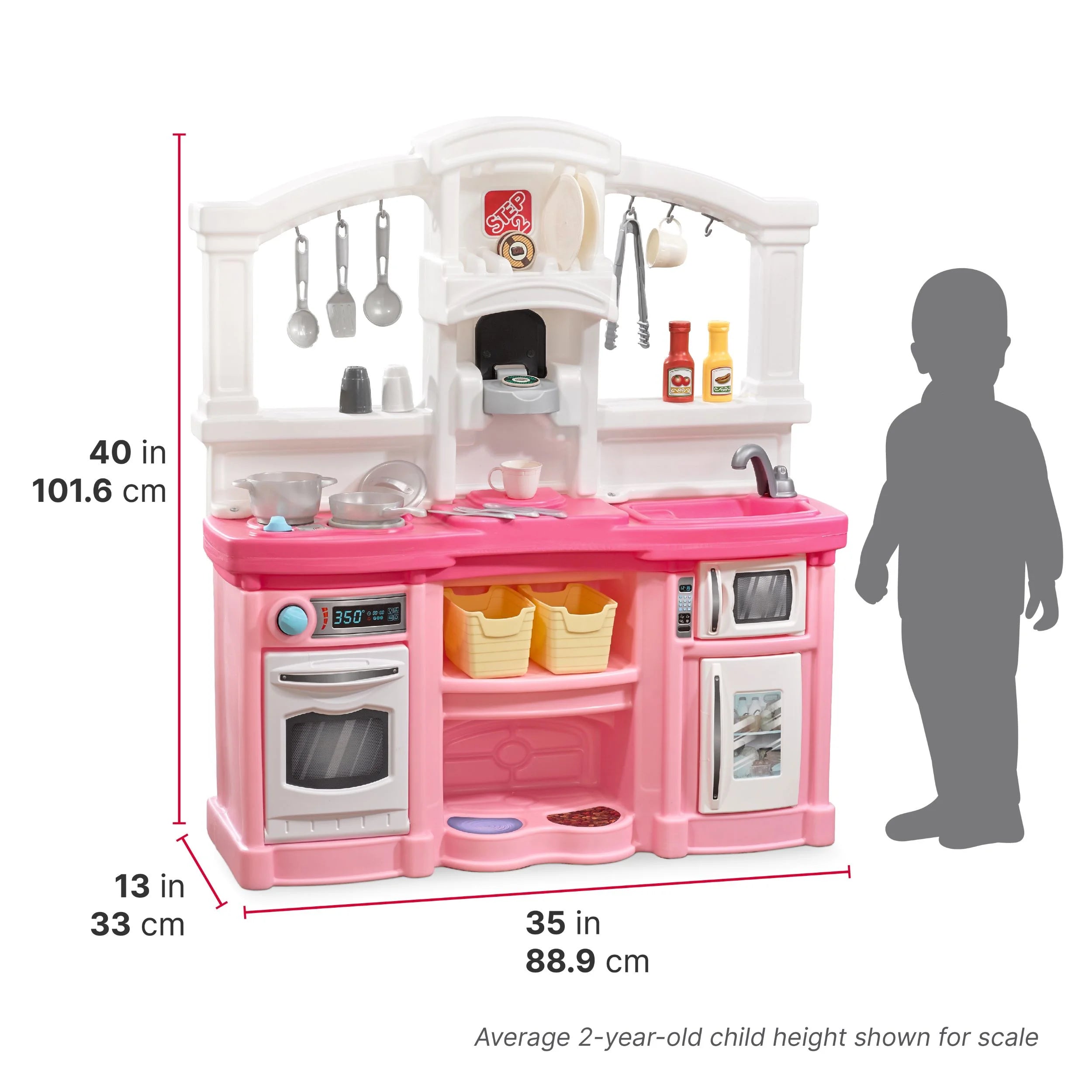2025 Set de cocina infantil Step2 Fun with Friends en rosa