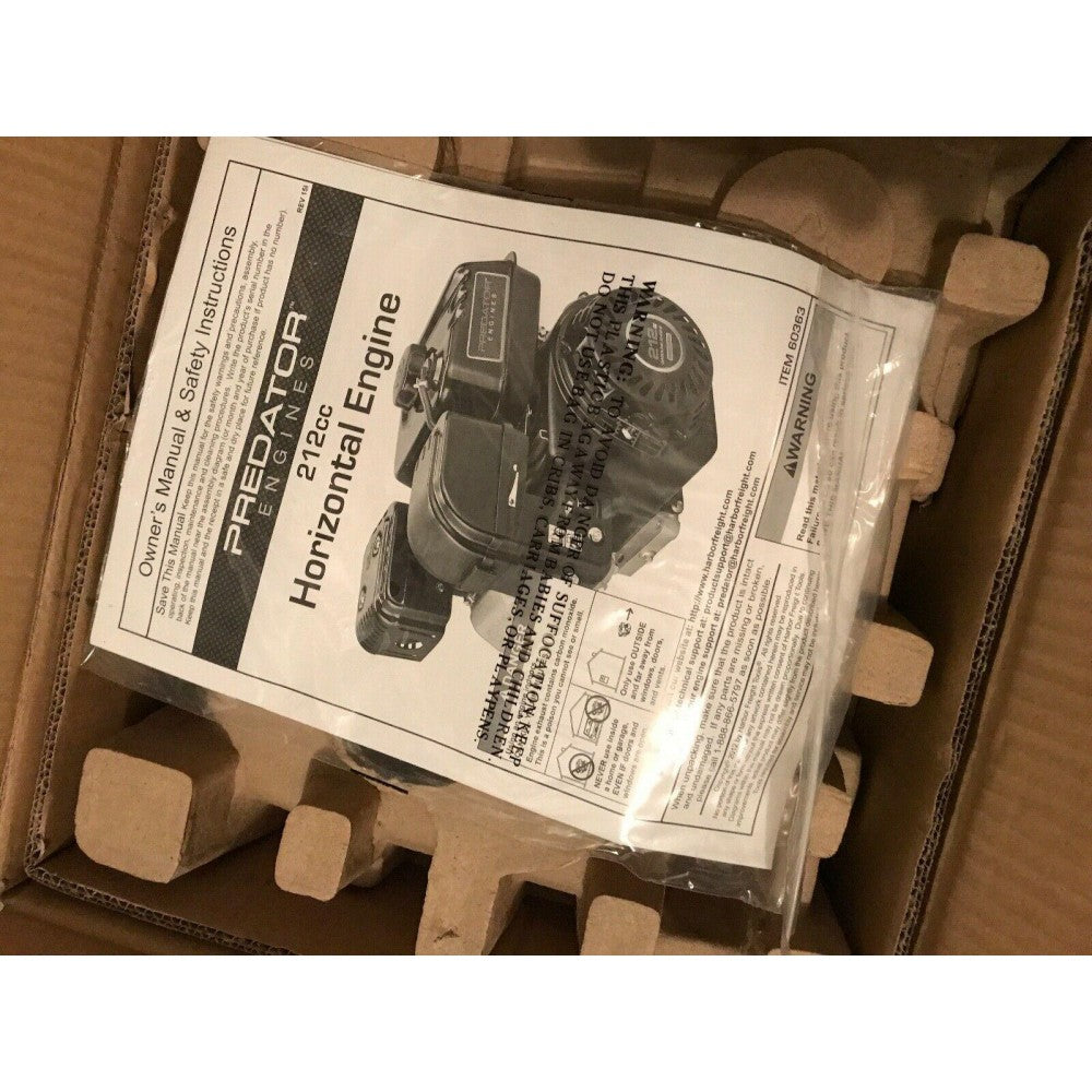 2025 Motor de Eje Horizontal Predator – 6.5 HP, 212cc