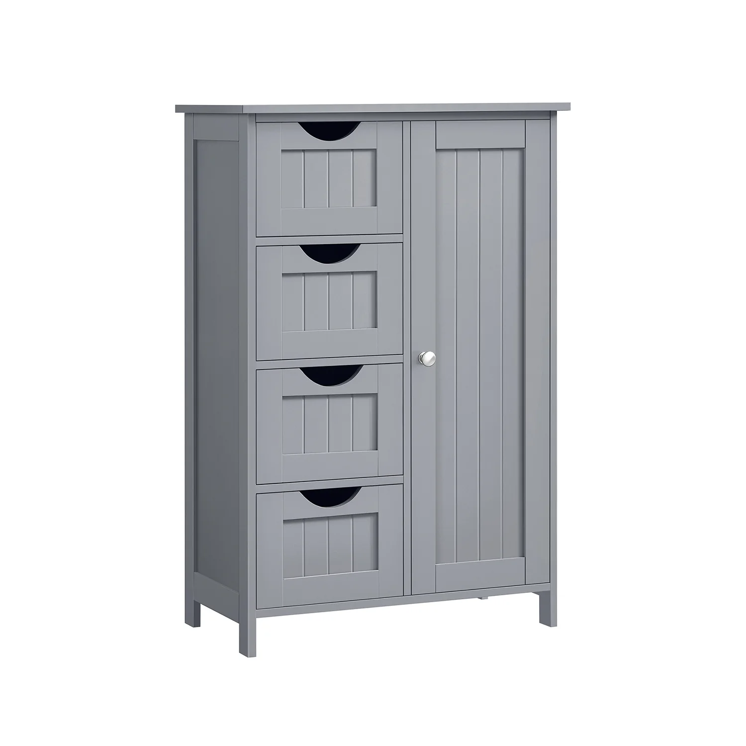 Armario de Baño Estrecho Cómoda con Cajones Estante Ajustable