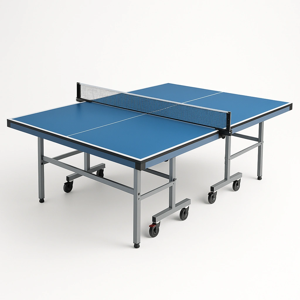 Mesa de ping pong interior/exterior azul acero 274x152.5x76 cm