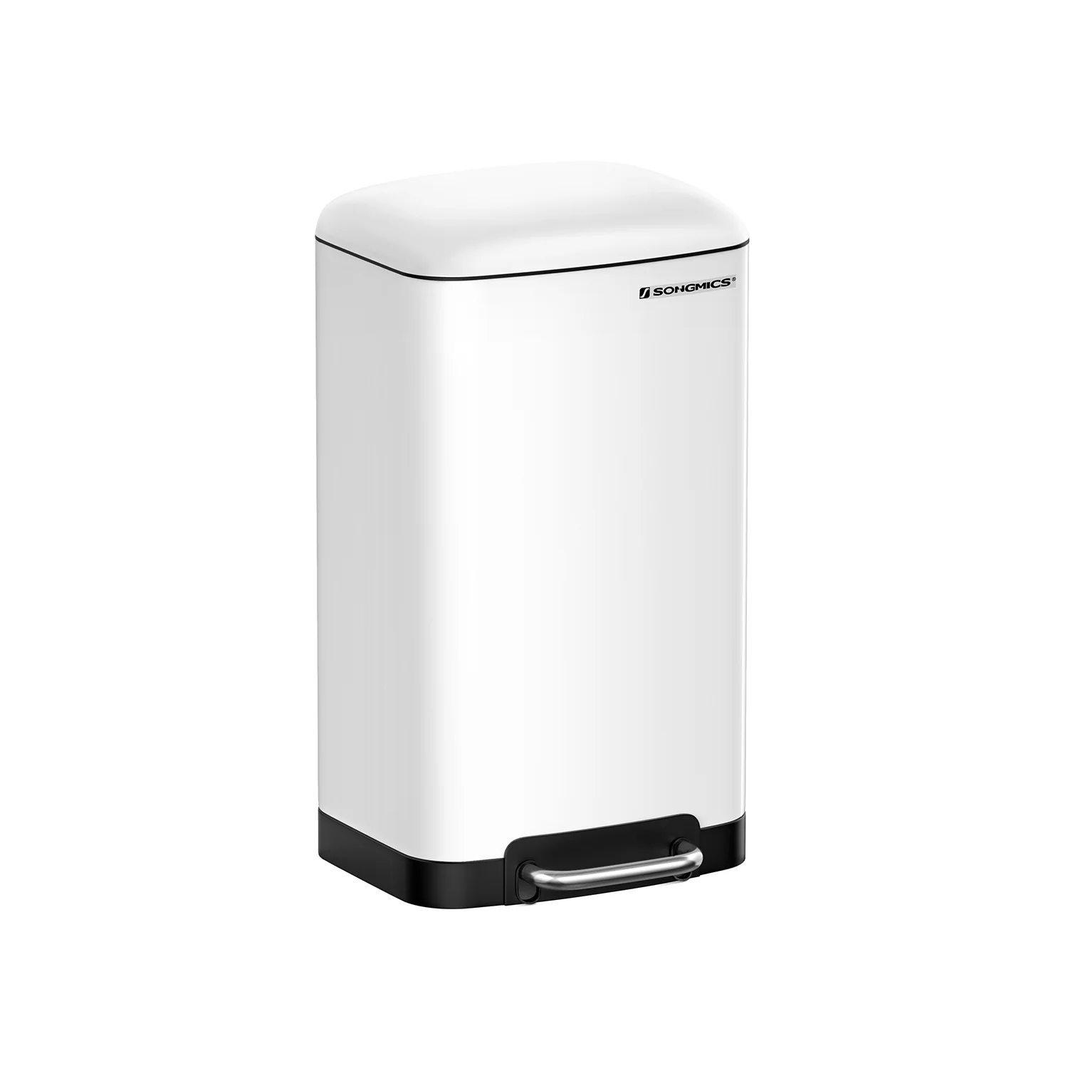 Cubo de Basura para la Cocina Pedal de Acero con Tapa y Cubo Interior