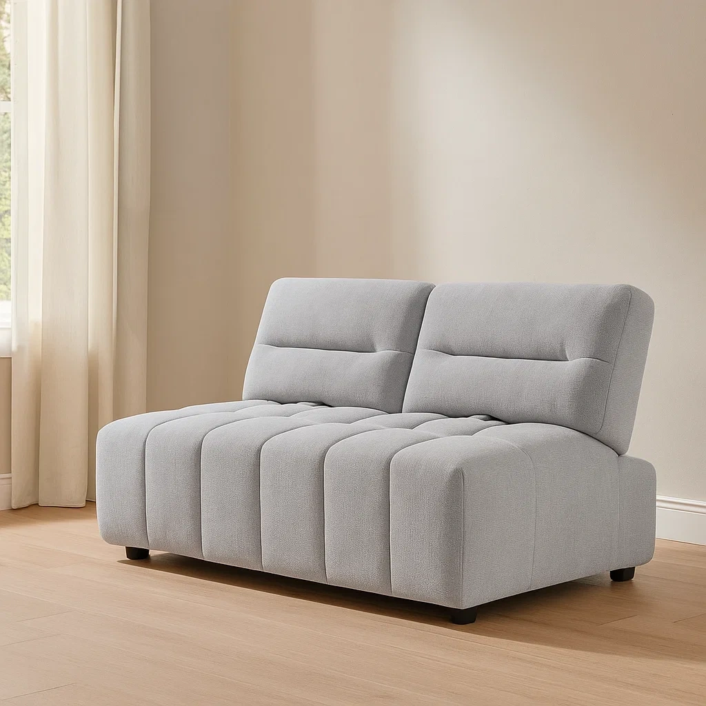 Sofá modular esquinero gris claro de poliéster para salón 2 plazas 170×123×93 cm - 0UI5yg6autni