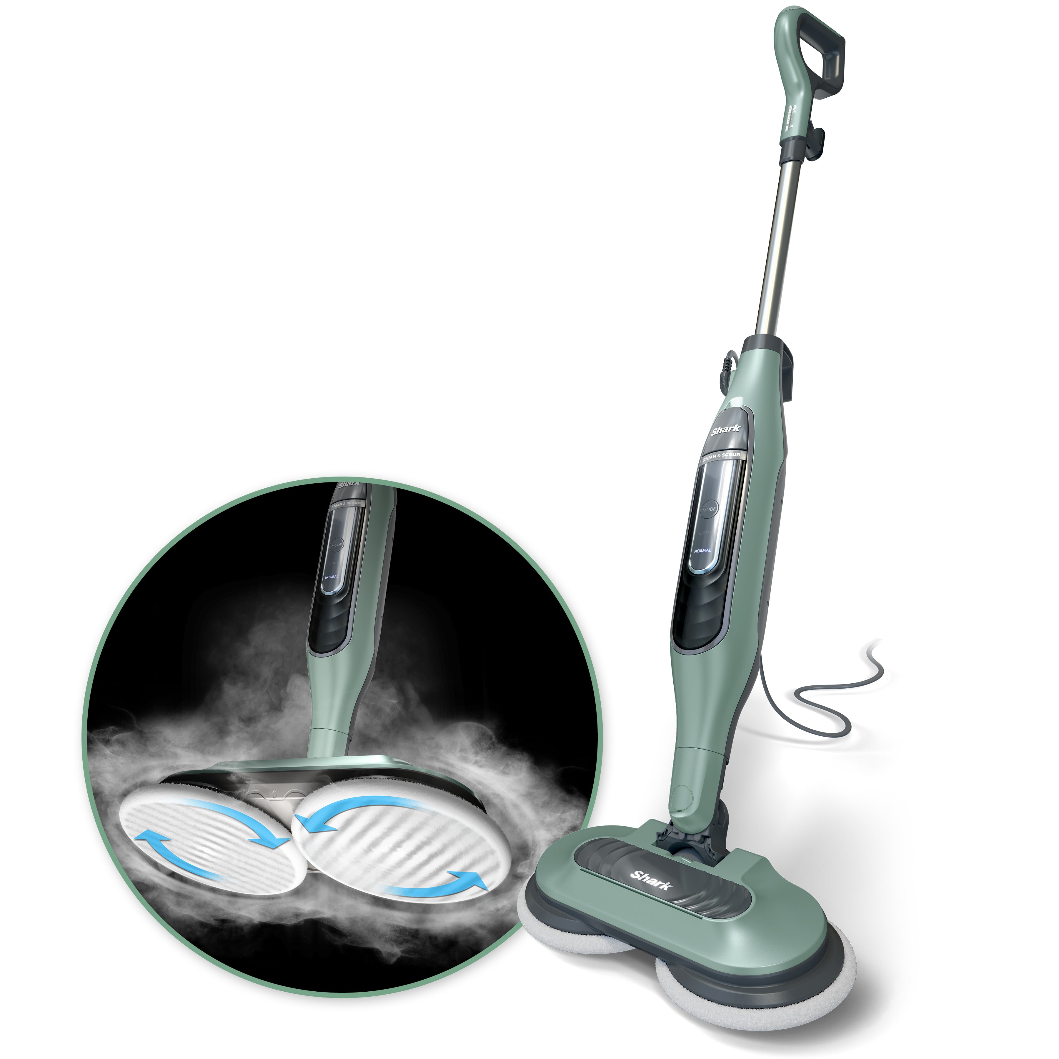 2025 Mopa de Vapor Shark Steam & Scrub Todo en Uno para Fregar y Sanitar Pisos Duros S7000