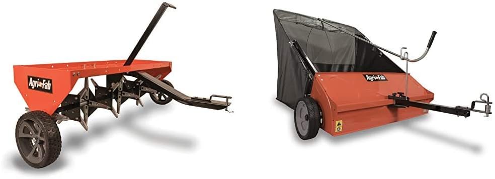 2025 Aireador de remolque de 48 pulgadas, naranja y negro, grande