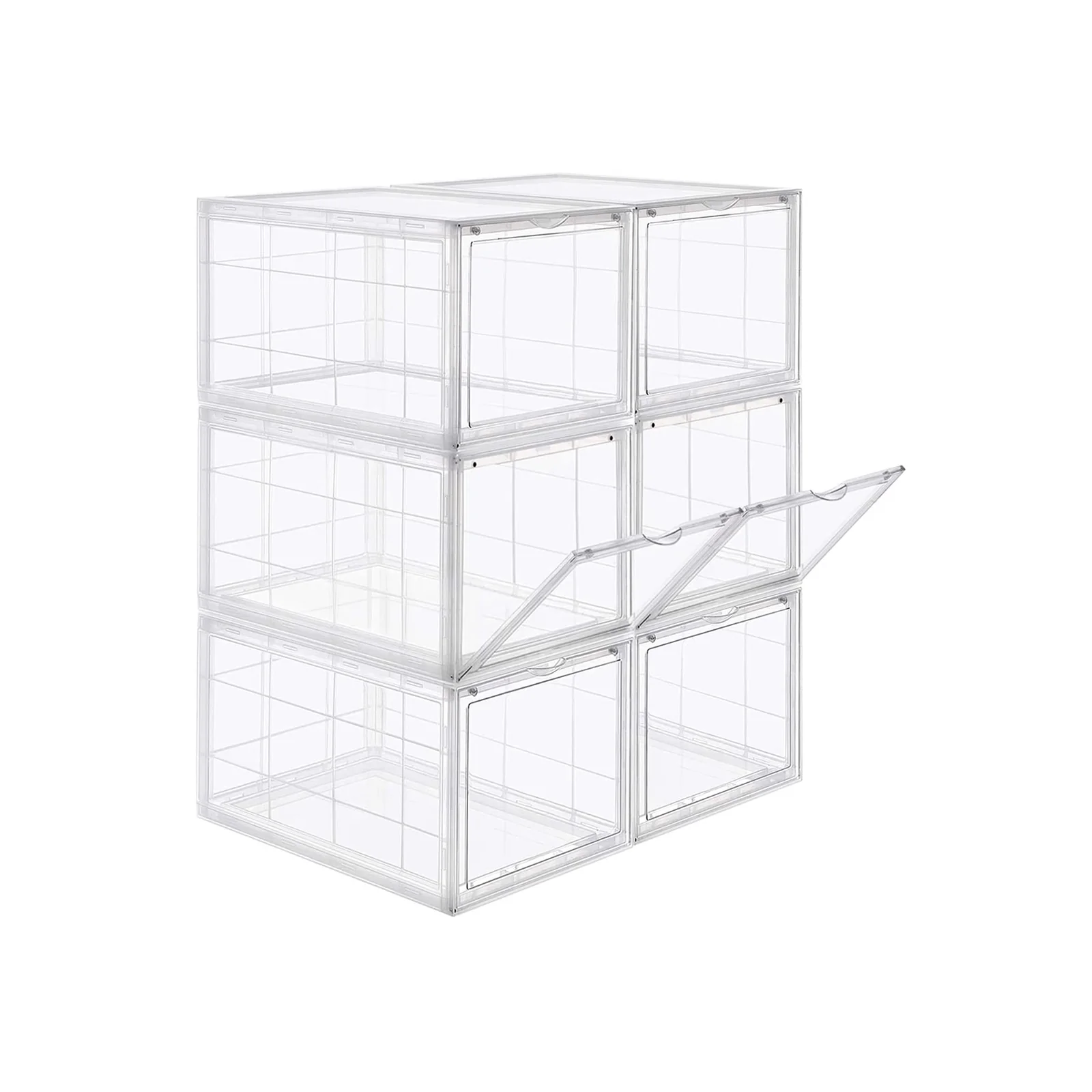 Cajas de Zapatos Apilables de Plástico