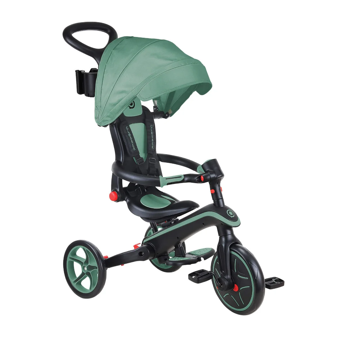 2025 Triciclo Plegable Globber EXPLORER 4 en 1 con Asa Parental