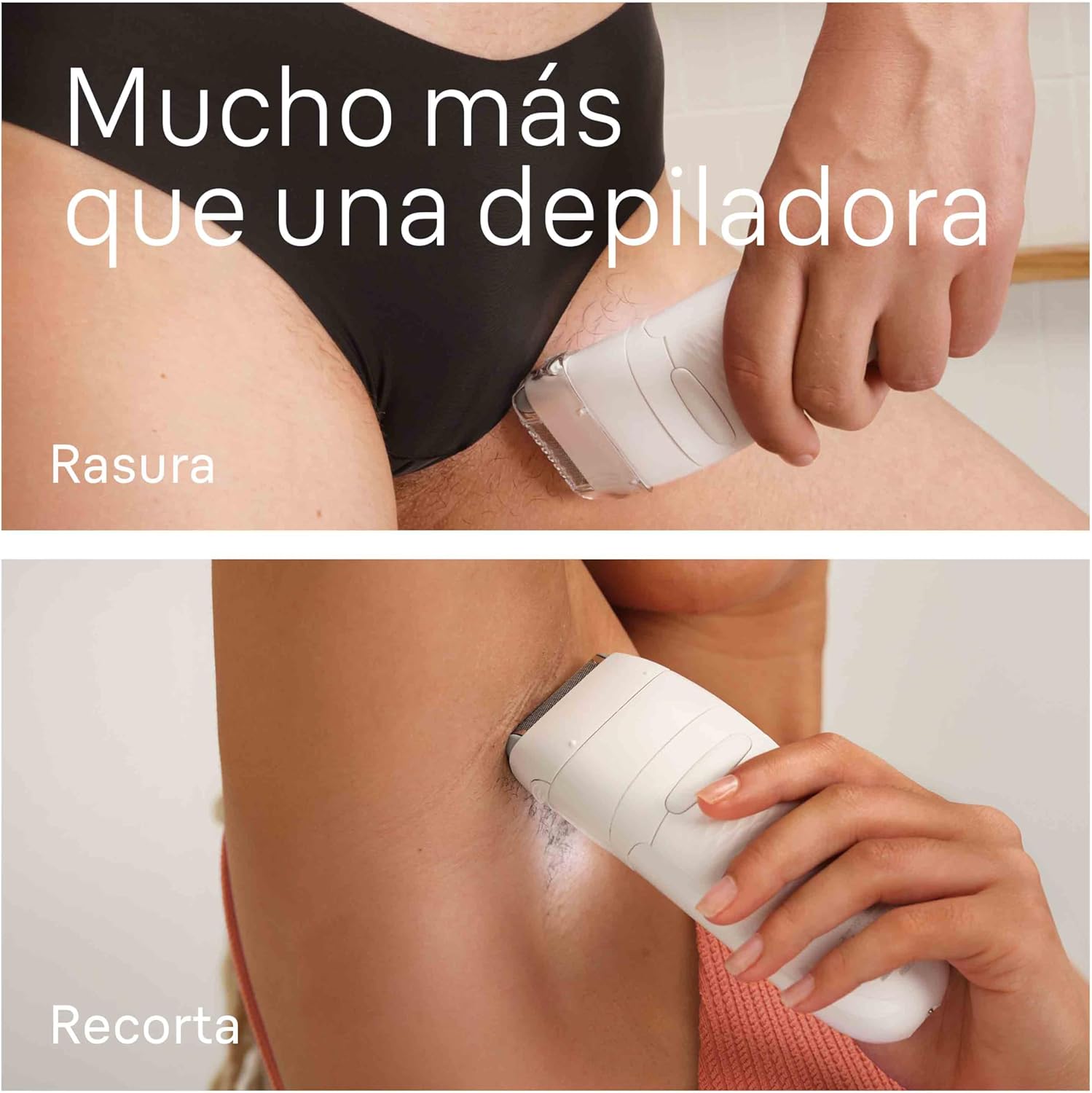 Braun Silk-épil 7, Depiladora Eléctrica para una Fácil Eliminación del Vello, Piel Suave y Duradera, Modelo 7-210, Blanco/Flamenco