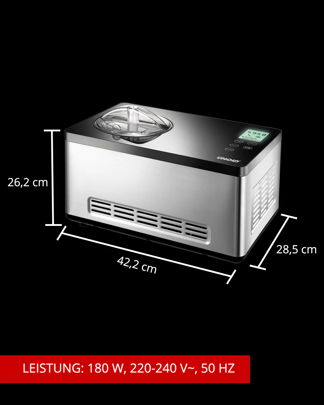 2025 Máquina para hacer sorbetes Gusto con libro de recetas 2 L