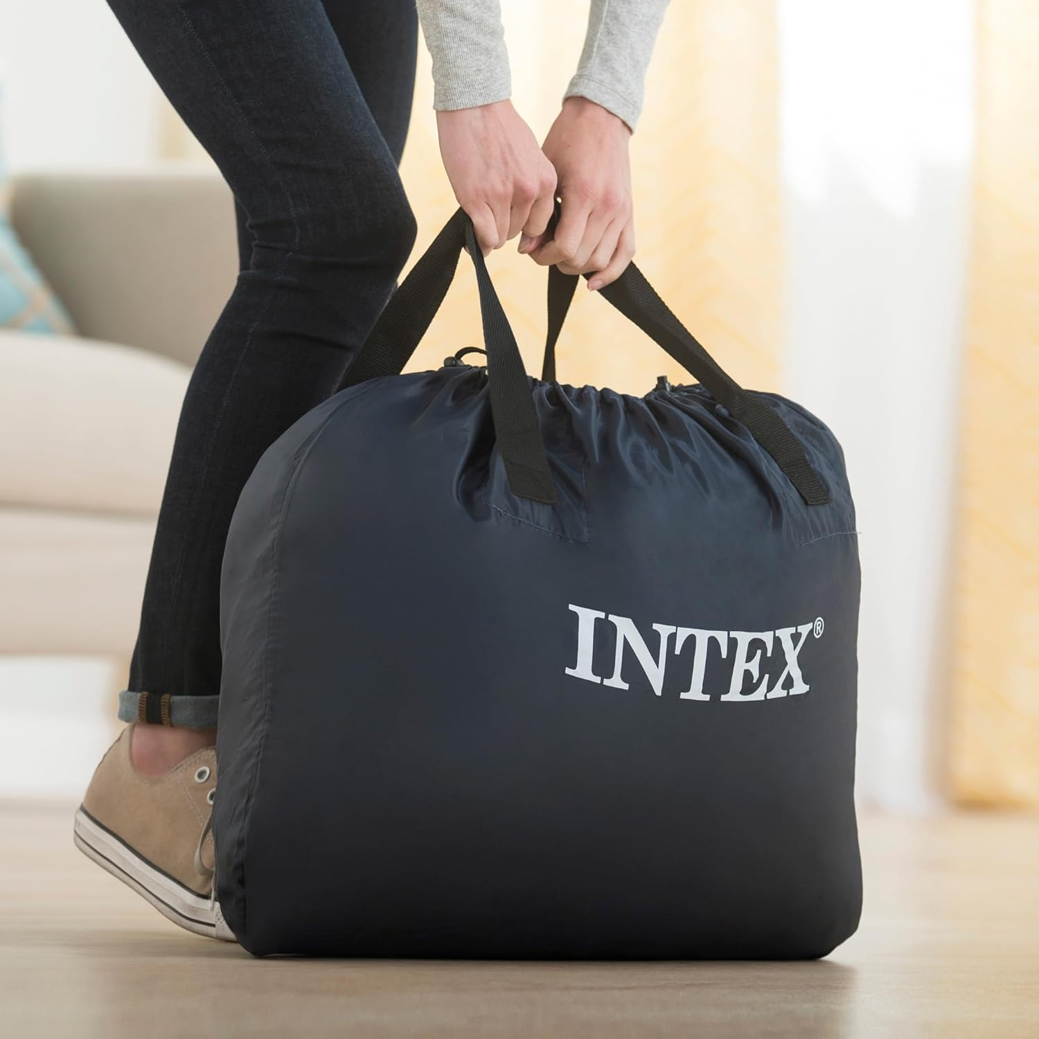 Intex 64428Np – Colchón Inflable Ultra Plush para 2 Personas con Fiber-Tech
