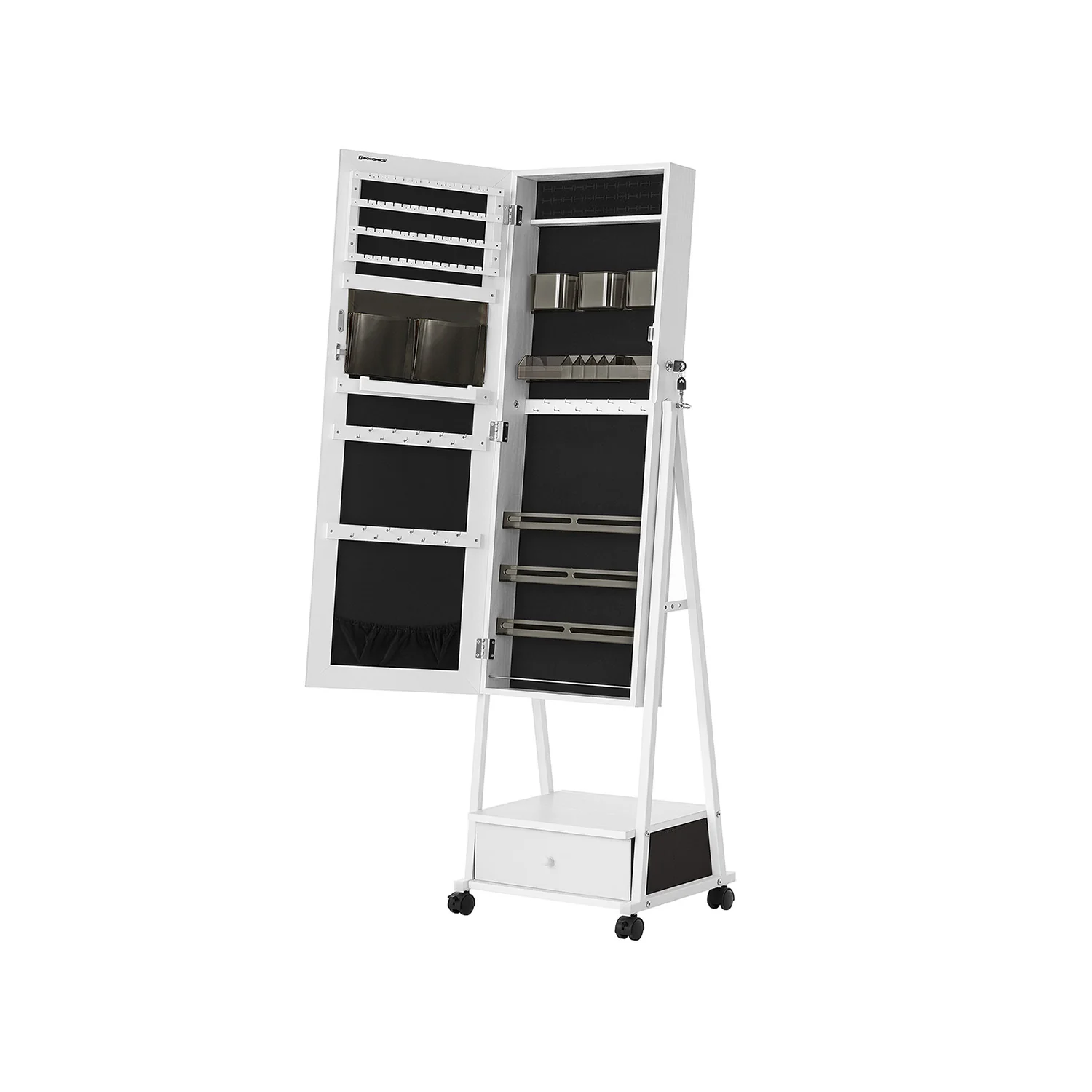 Armario Joyero con Espejo Completo