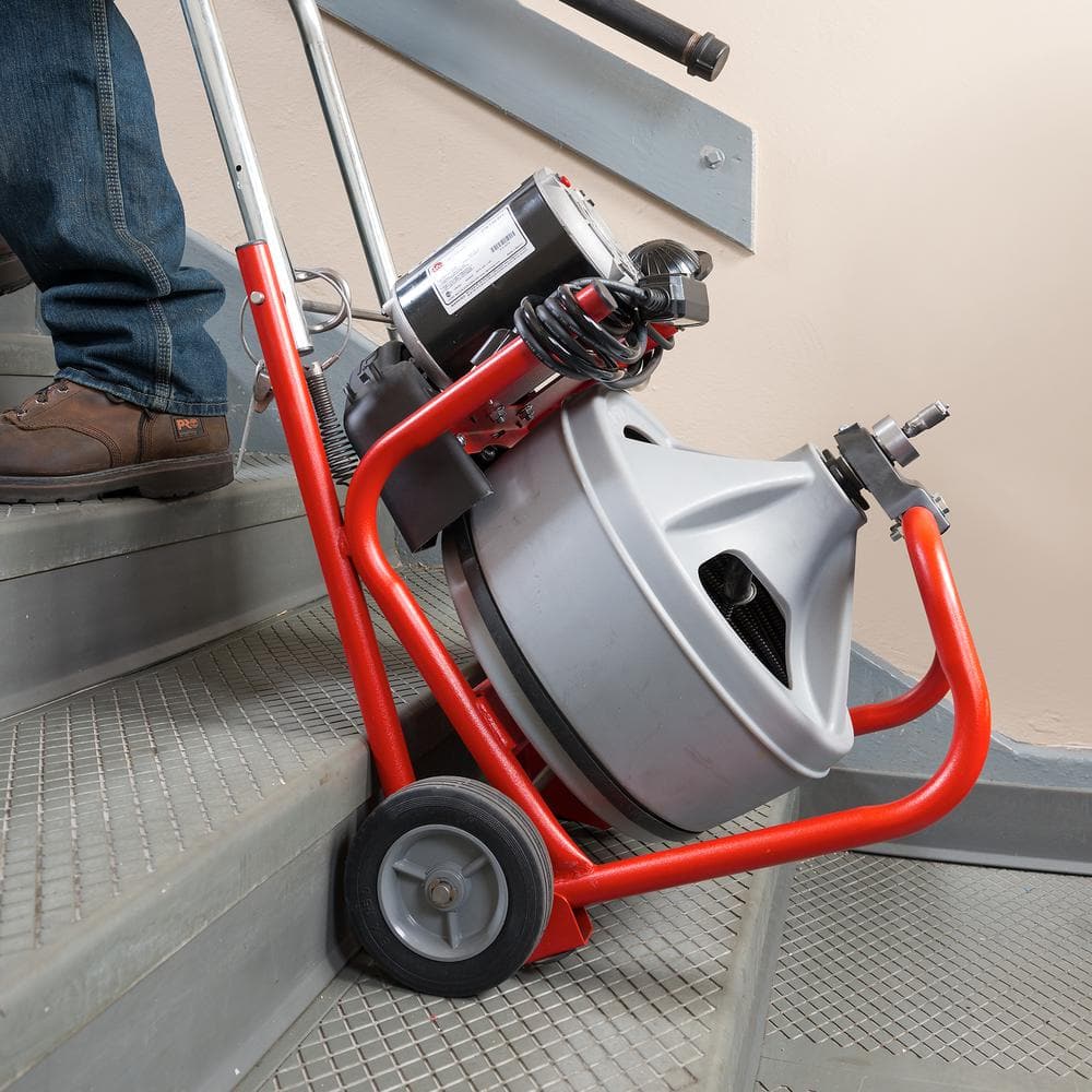 2025 K-400 Máquina de Limpieza de Drenajes 120V con Cable C-32IW de 3/8 in. x 75 ft., Set de 4 Herramientas y Guantes 52363