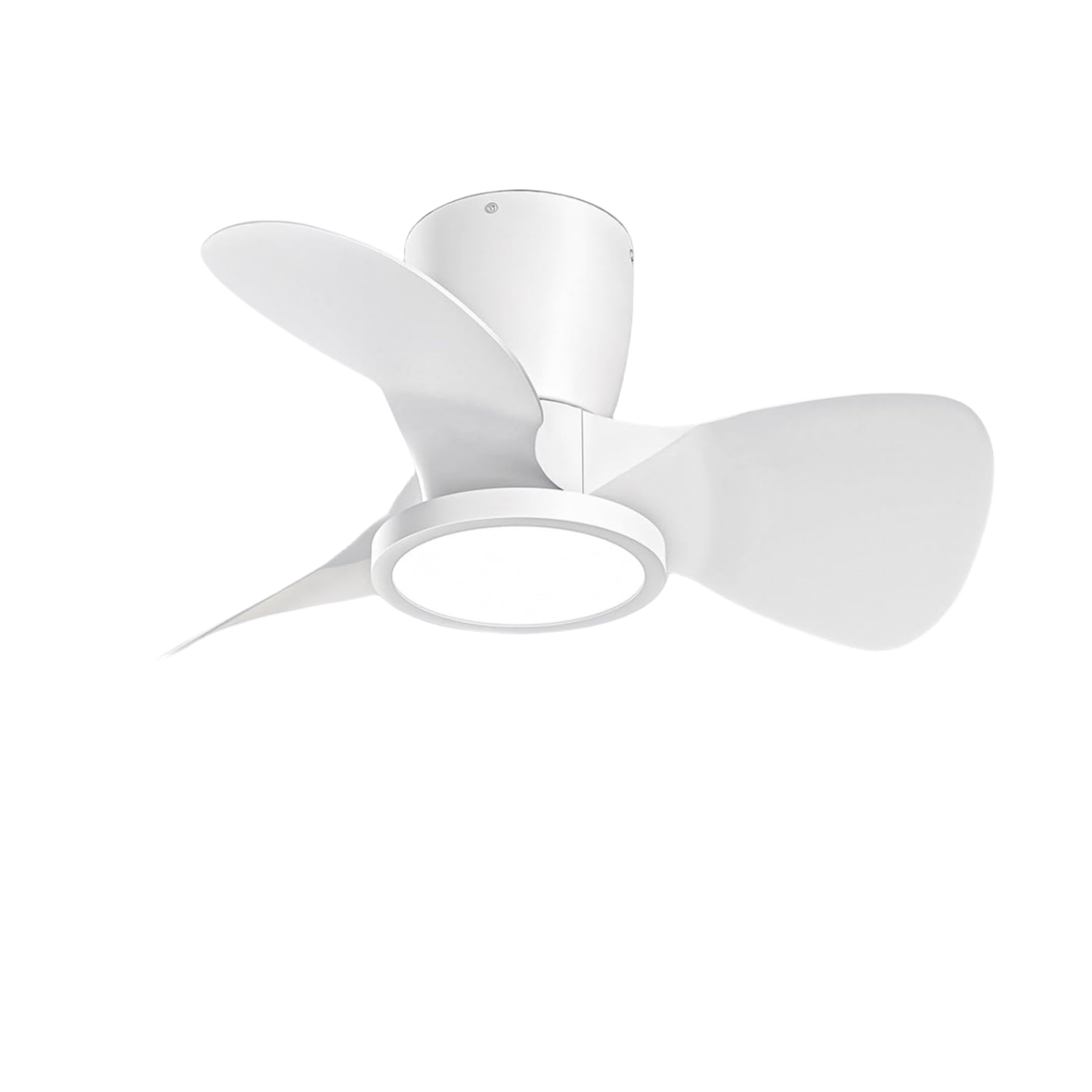 Ventilador de techo con luz Ateroll, Ø61 cm, LED regulable 3CCT (3000K-4000K-5000K), 1500LM, con control remoto, 6 velocidades, temporizador, ideal para sala y dormitorio