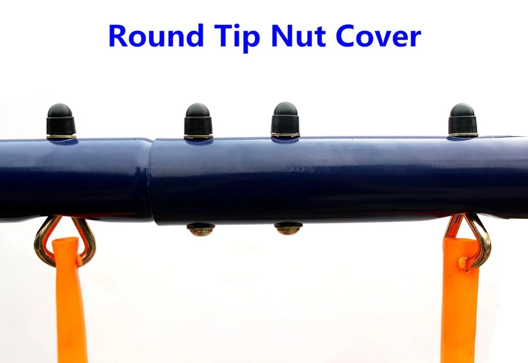 2025 Set de columpios con estructura metálica en A, resbaladilla y columpios curvados en forma de U para jardín, azul/verde/naranja