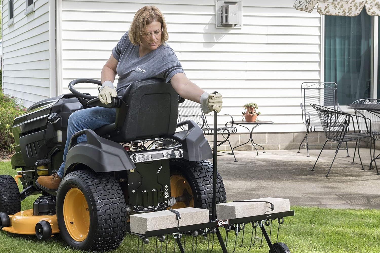2025 Aireador de remolque de 48 pulgadas, naranja y negro, grande