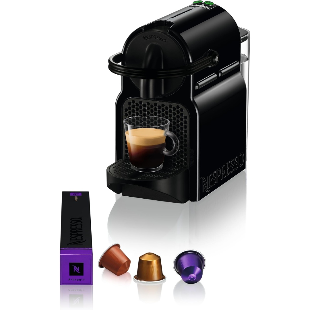 Cafetera Nespresso De'Longhi Inissia EN80.B para cápsulas Nespresso, 19 bar, apagado automático, color negro