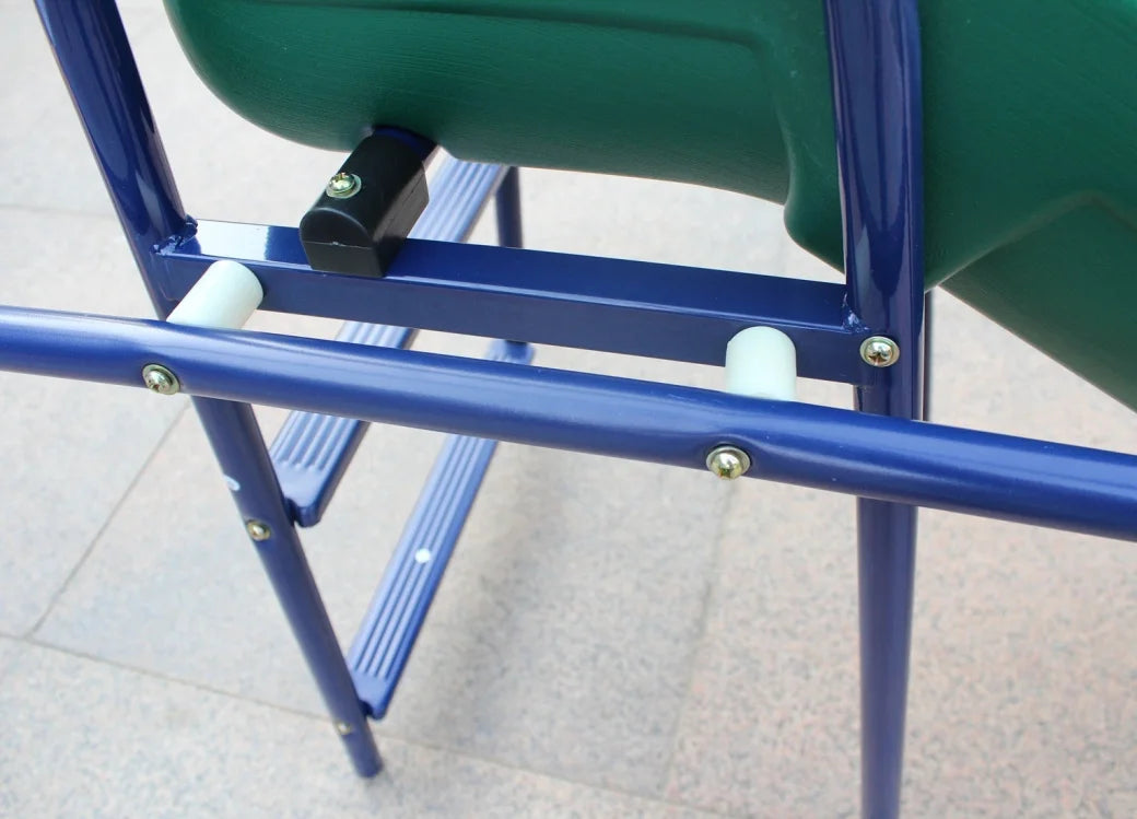 2025 Set de columpios con estructura metálica en A, resbaladilla y columpios curvados en forma de U para jardín, azul/verde/naranja