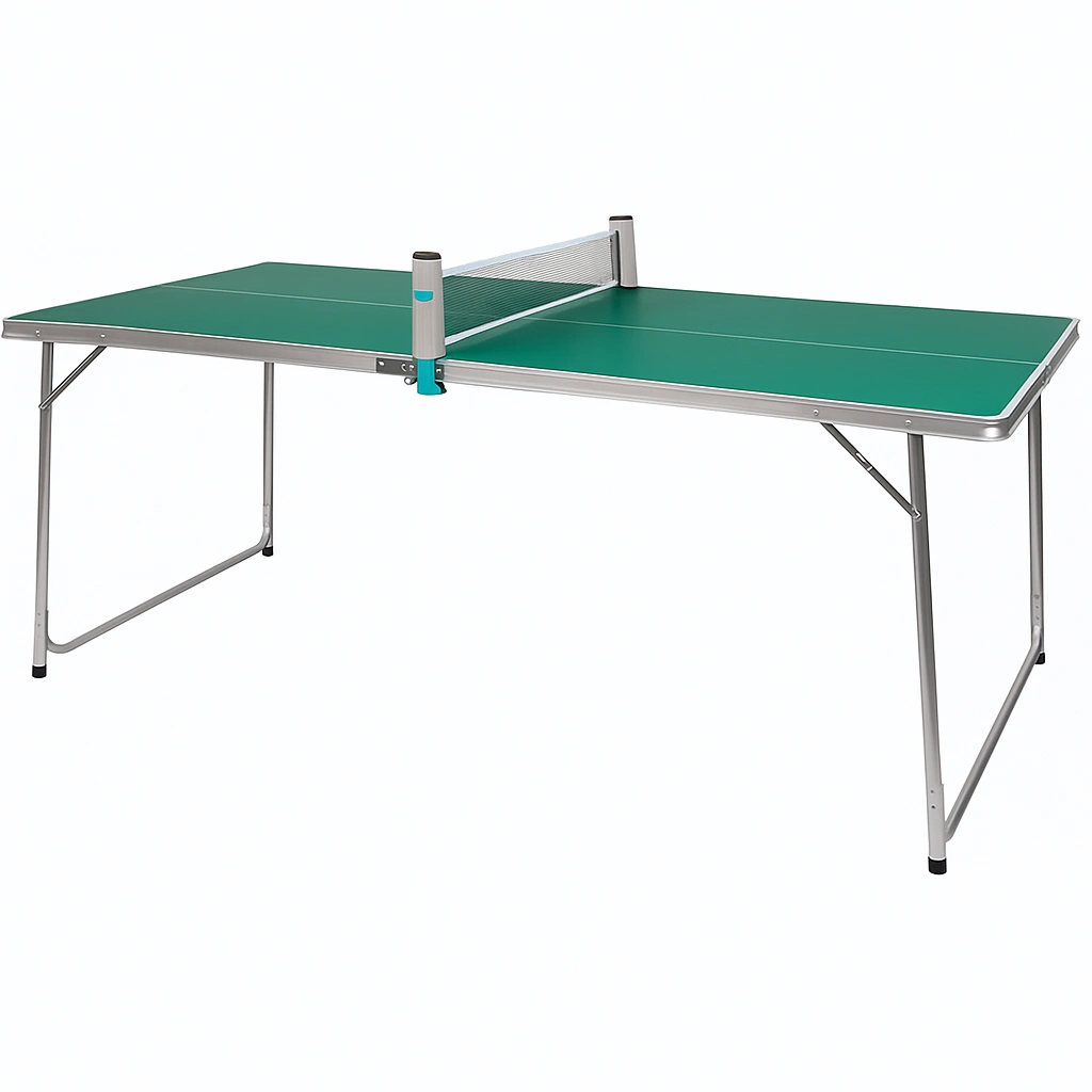 Mesa de Ping Pong Verde, Aluminio, Ideal para Exteriores 274x152.5x76 cm