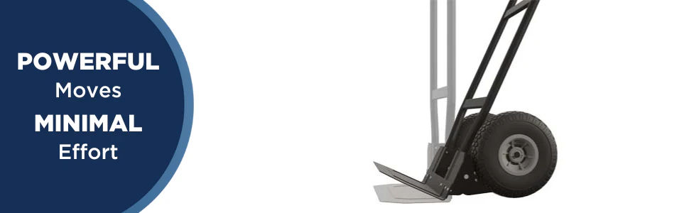 2025 Carretilla manual COSCO Load Assist con mango en P y ruedas antipinchazos, capacidad de carga 360 kg