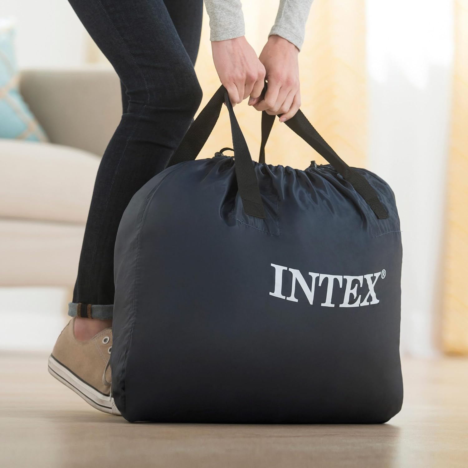 Intex 64428Np – Colchón Inflable Ultra Plush para 2 Personas con Fiber-Tech