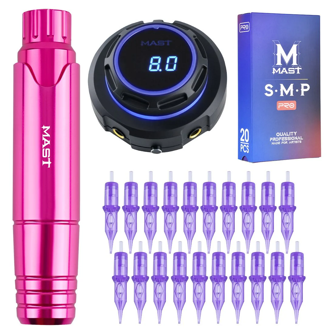 Kit de Máquina de Tatuaje Mast P10 con Fuente de Poder Halo – SMP