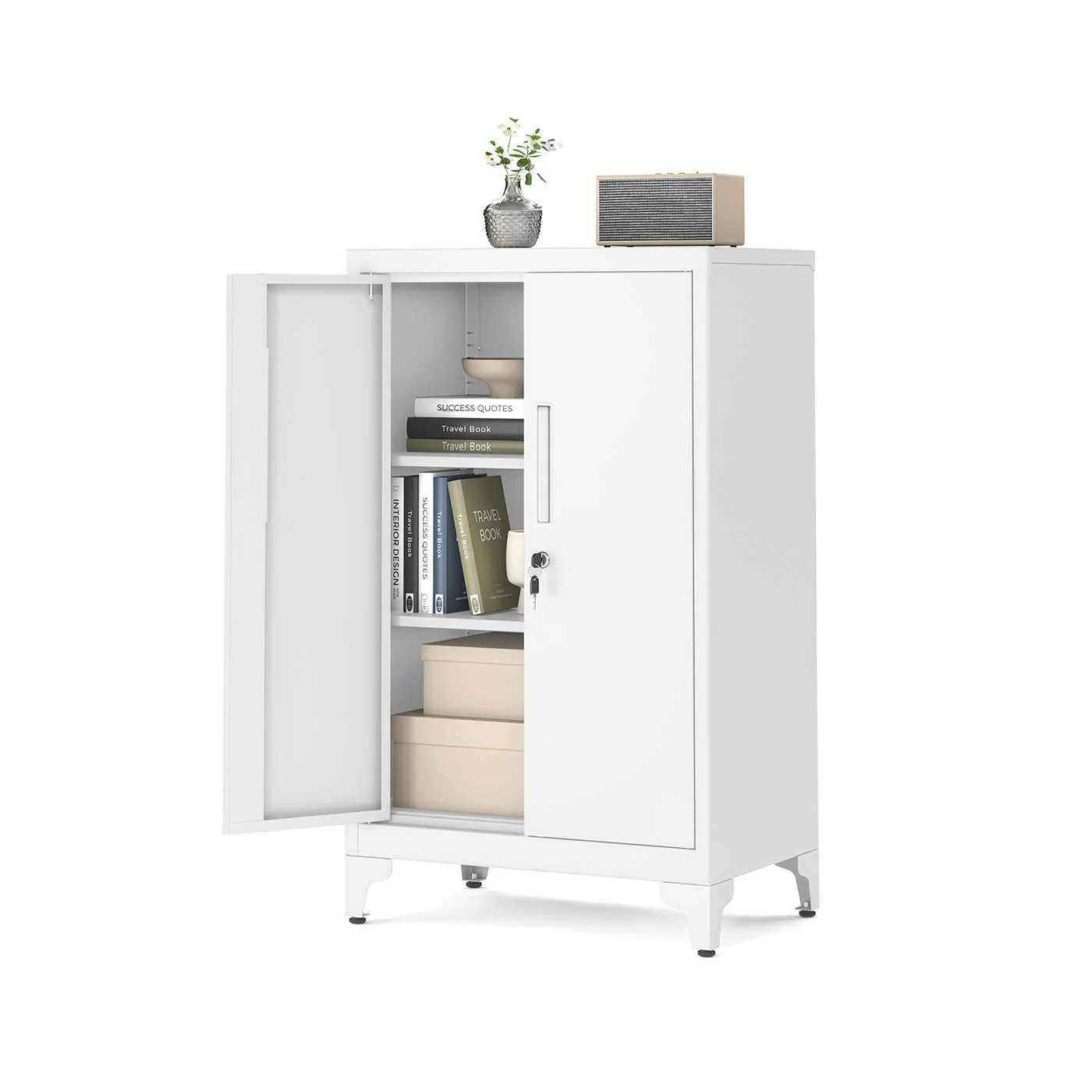 Archivador de Oficina Multifuncional Negro Tinta