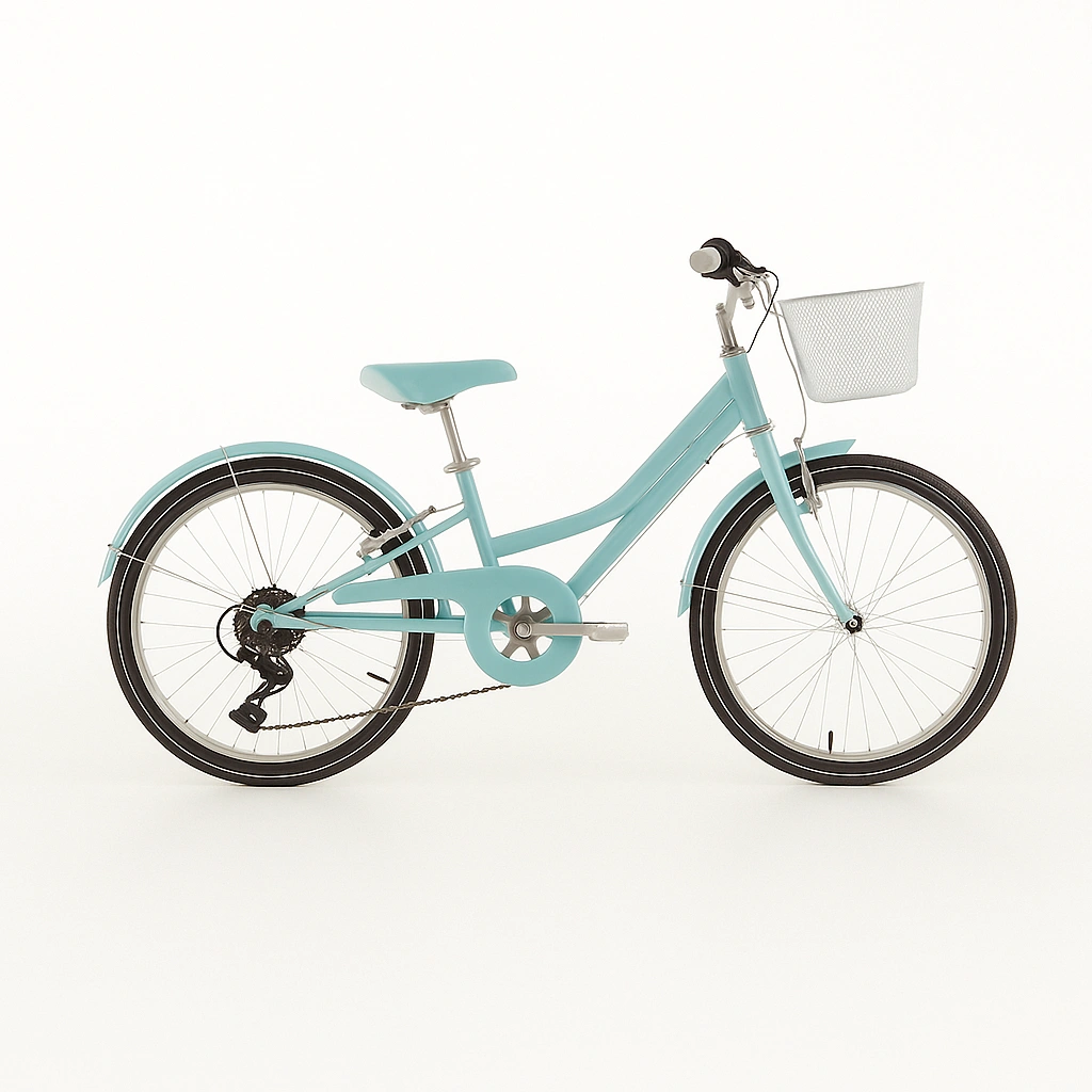 Bicicleta infantil acero azul claro