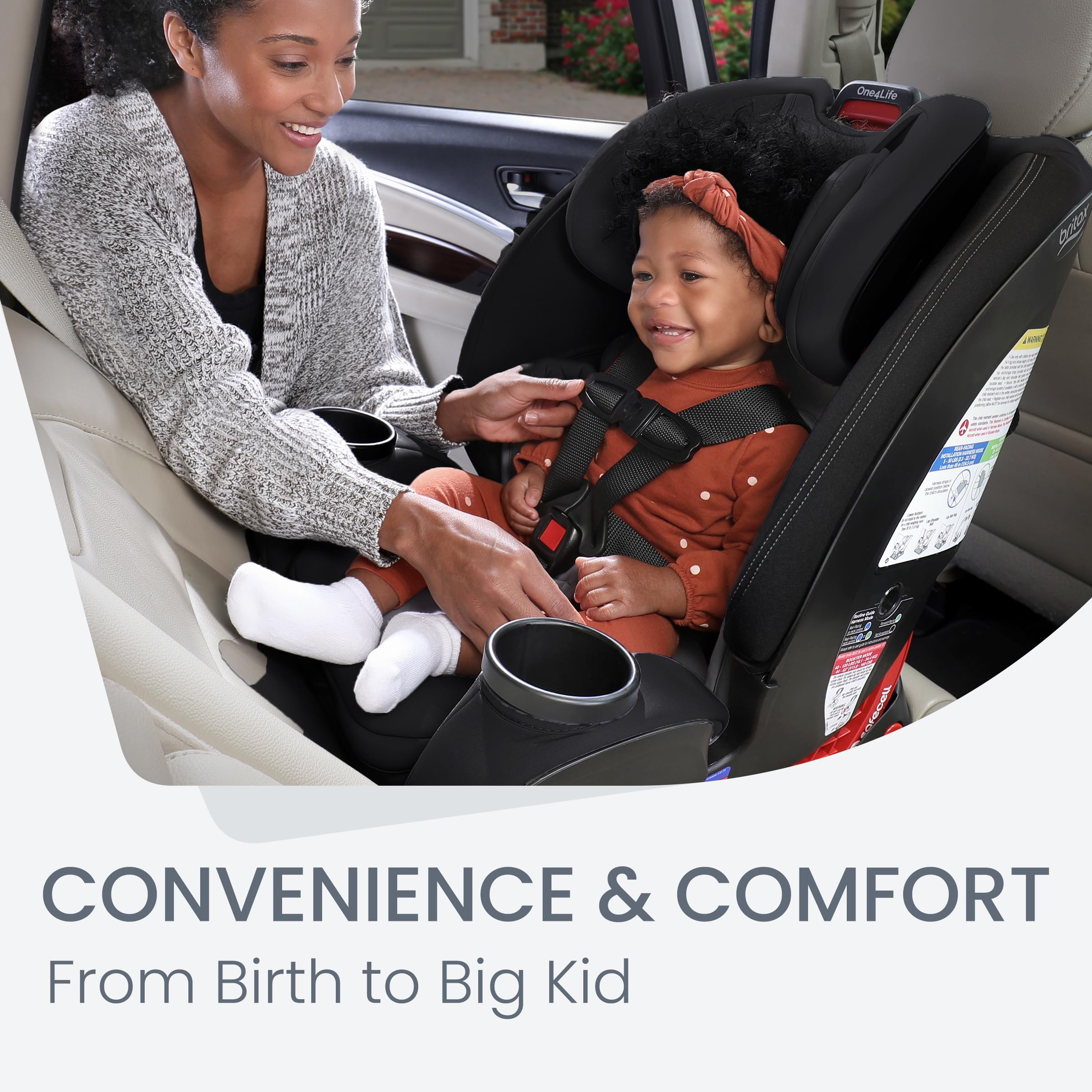 2025 Britax One4Life Asiento Convertible para Auto, De Frente y Contra Frente, Rendimiento