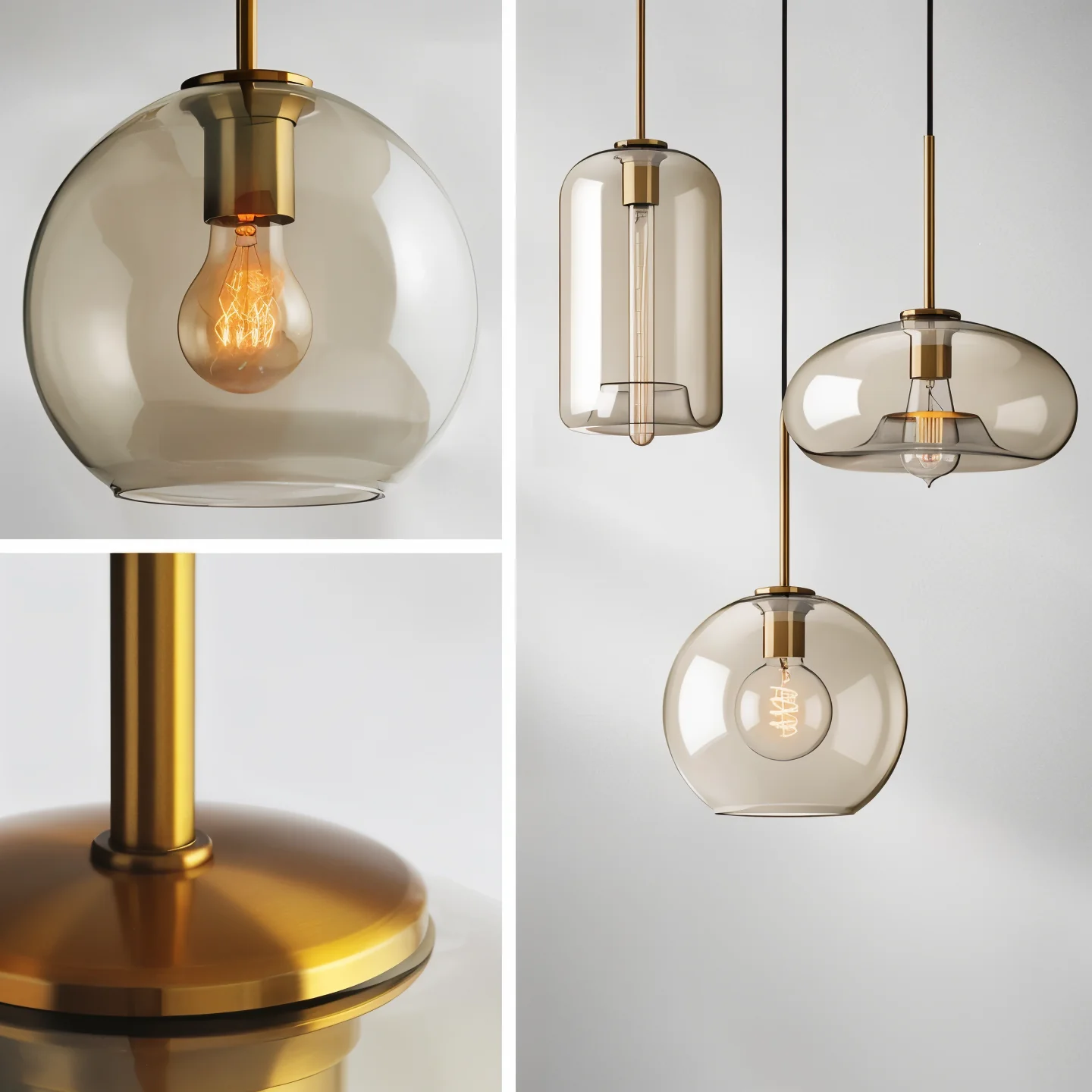 Elegante Pendelleuchte aus Glas für Esszimmer – Stilvolle Hängelampe mit modernem Design