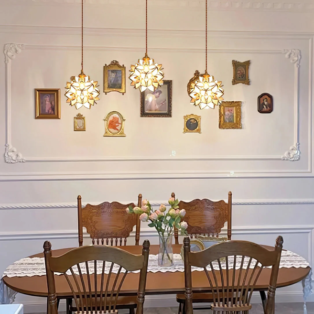 Handgefertigte Hängelampe aus Muscheln – Stilvolle Pendelleuchte mit natürlicher Eleganz