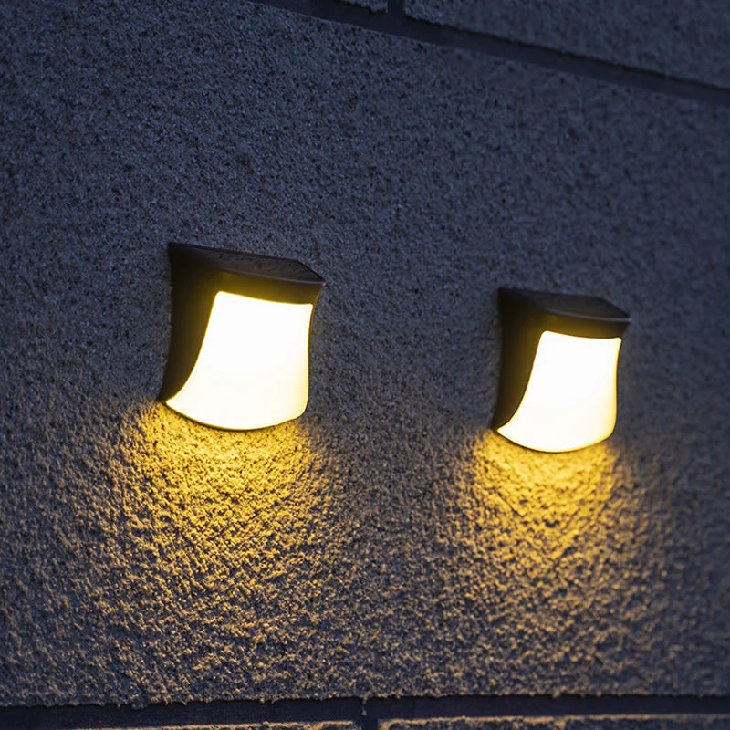 Retro Wandleuchte Schwarz – Solar LED Wandleuchte für Außenbereich