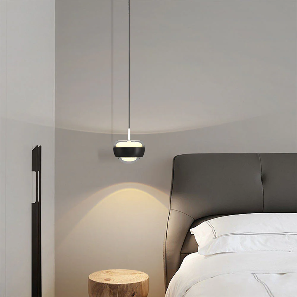 Moderne Pendelleuchte Halbkreis Design für Esszimmer und Hängelampe mit LED Licht