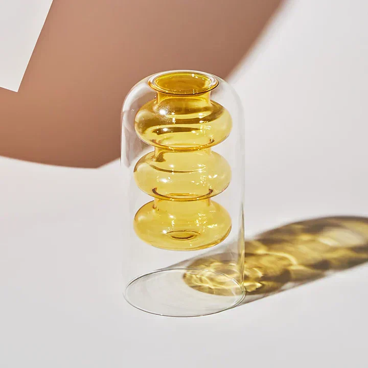 Moderne Glasvase - Elegante Blumenvase aus Glas für frische Blumenarrangements