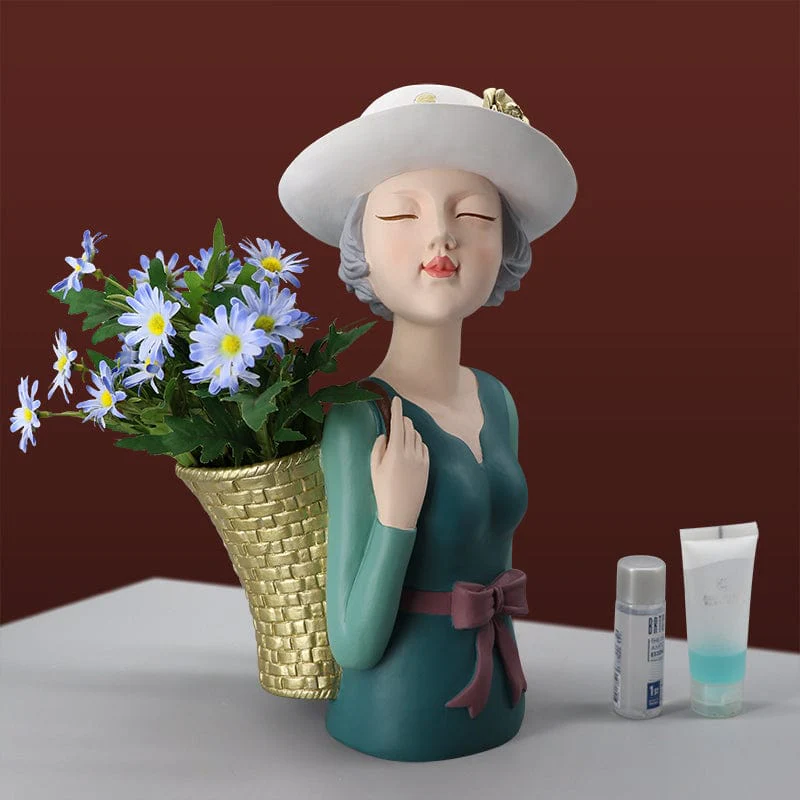 Stilvoller Blumentopf aus Hochwertigem Harz mit Bezauberndem Design für Pflanzenliebhaber