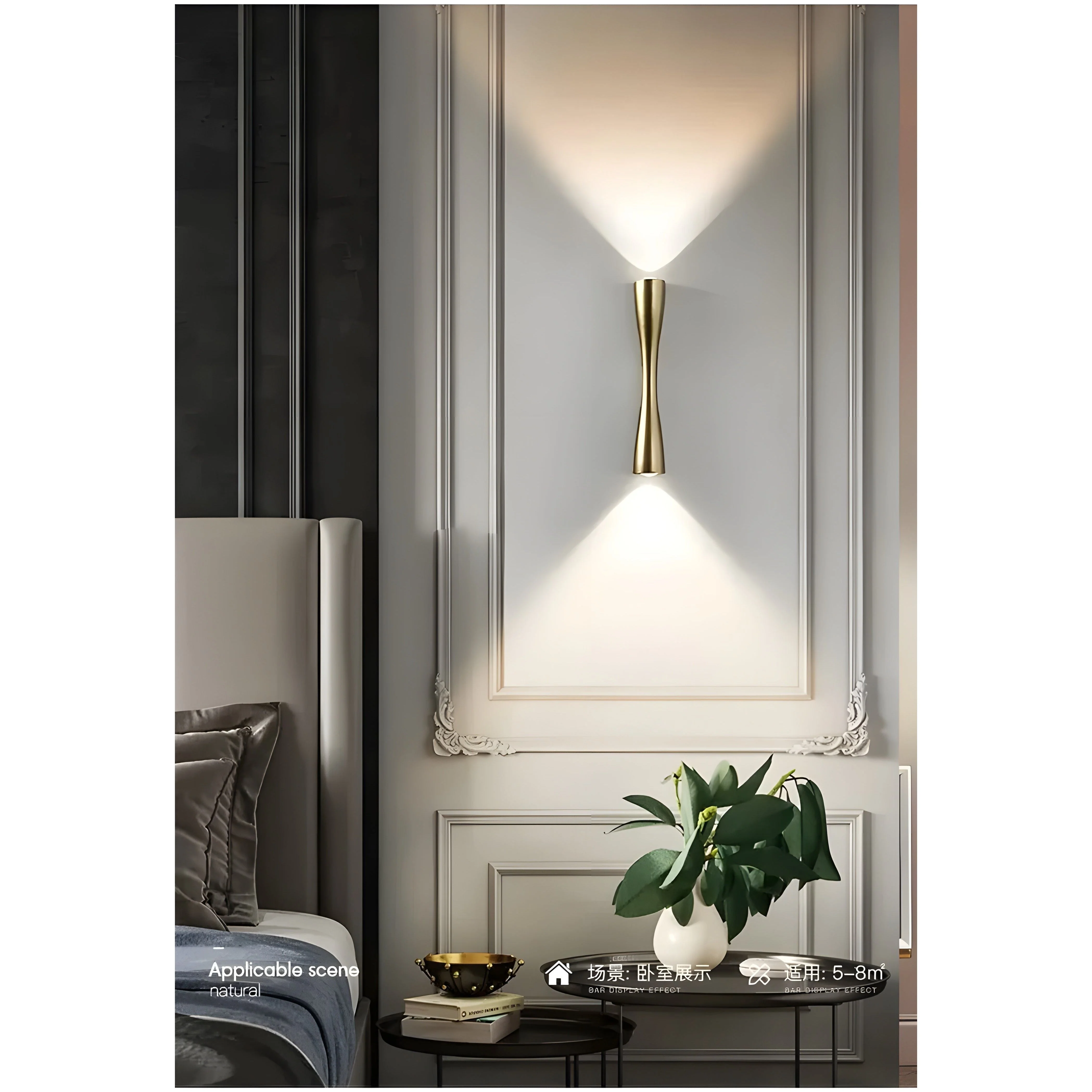 Trendy Minimalistische Wasserdichte LED-Wandleuchte