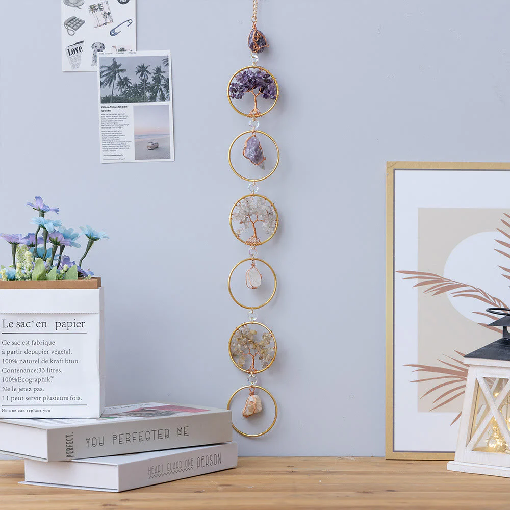 Elegante Wanddeko Lebensbaum aus Kristall – Kunstvolle Wanddekoration für Wohnzimmer und Schlafzimmer